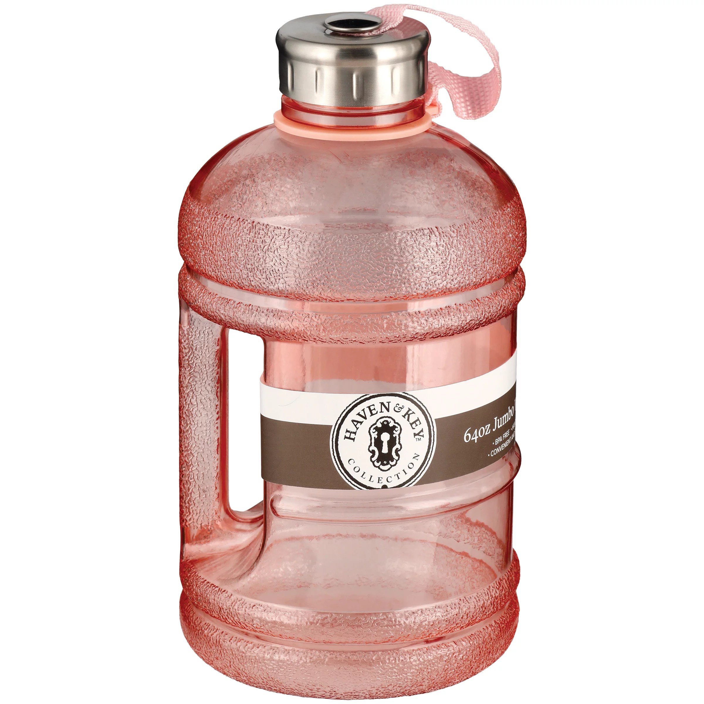 Haven & Key Jumbo Plastic Water Bottle, Blush Shop Travel & ToGo at