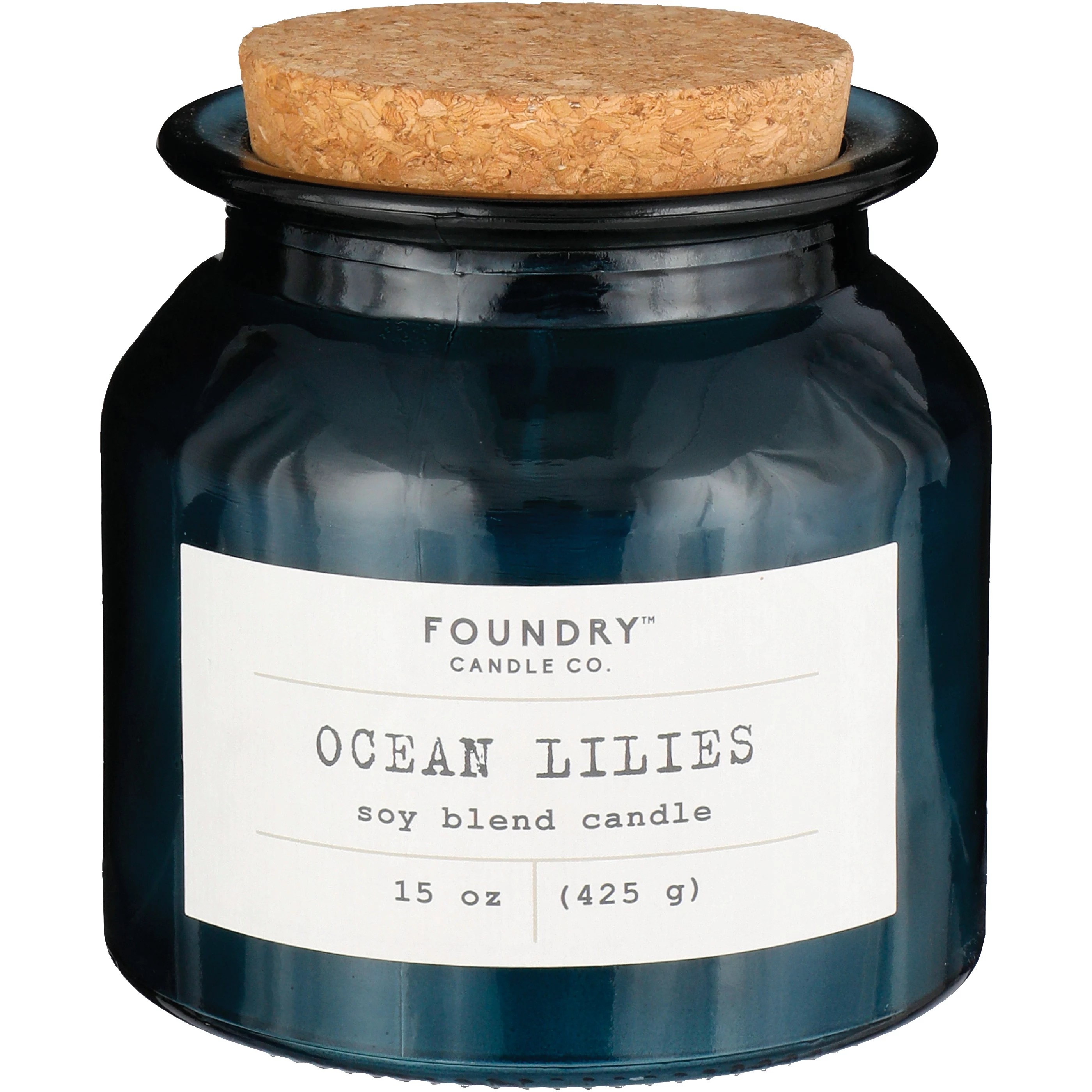 Foundry Candle Co. Ocean Lilies Scented Soy Blend Candle Shop Air