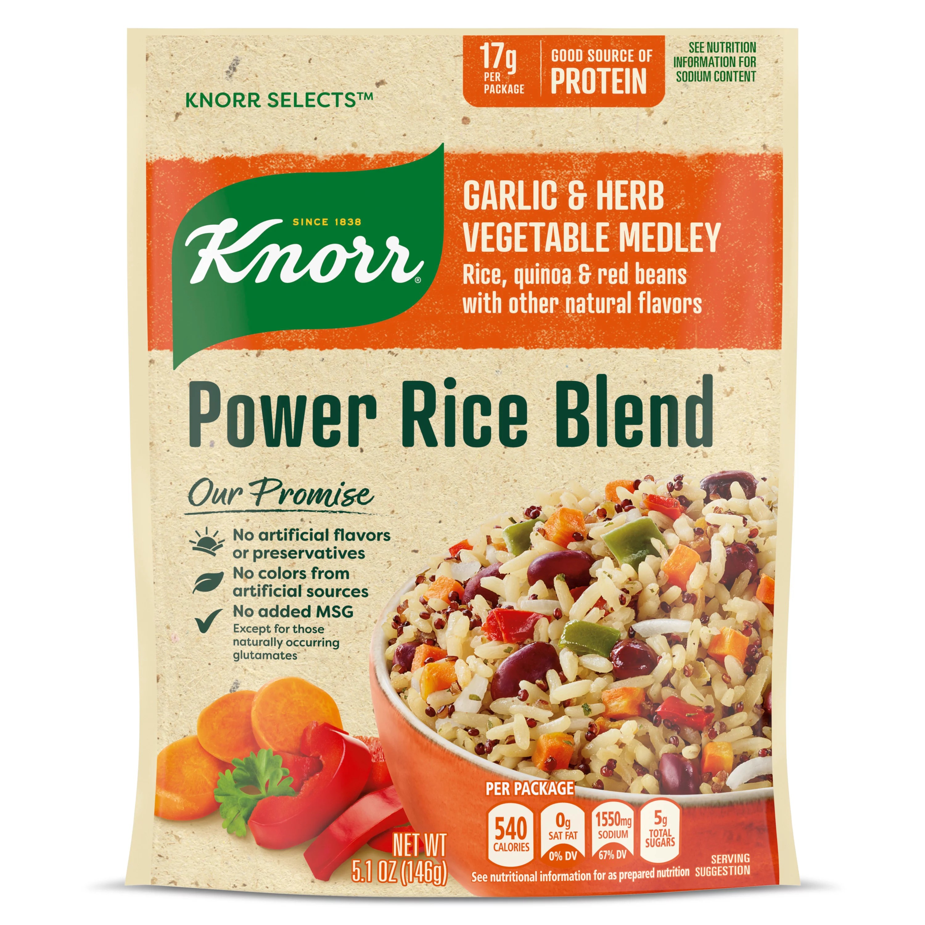 Knorr Selects Garlic & Herb Vegetable Medley Power Rice Blend Shop