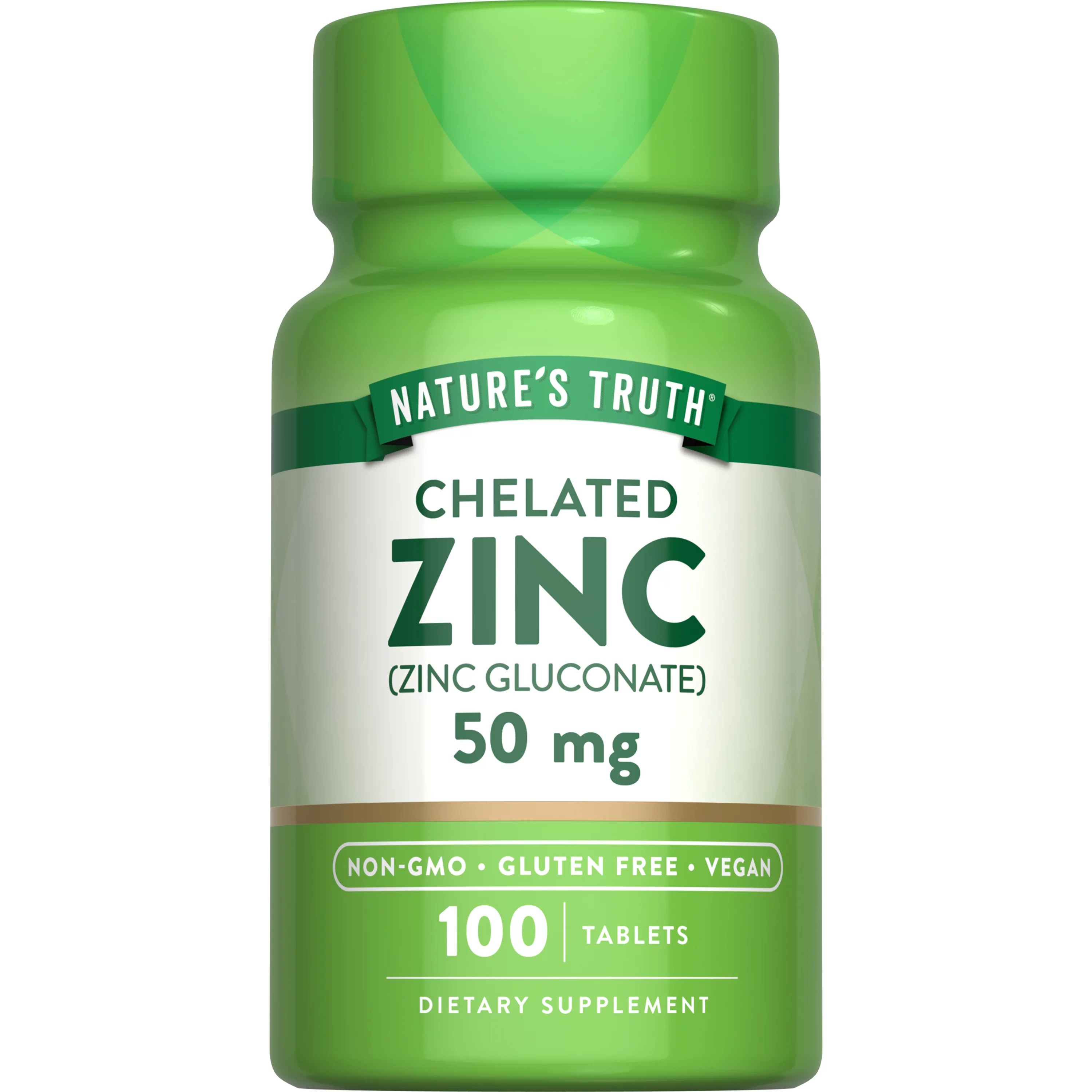 Nature's Truth Chelated Zinc 50 mg Tablets Shop Multivitamins at HEB