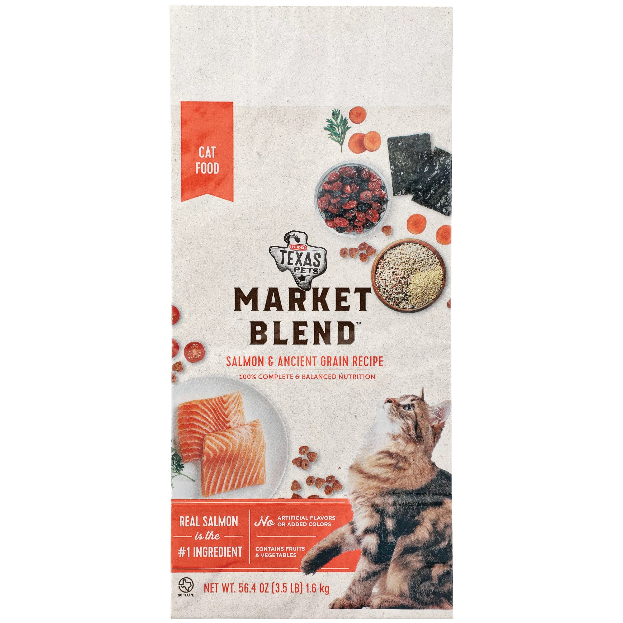 HEB Texas Pets Market Blend Salmon Dry Cat Food Shop Cats at HEB