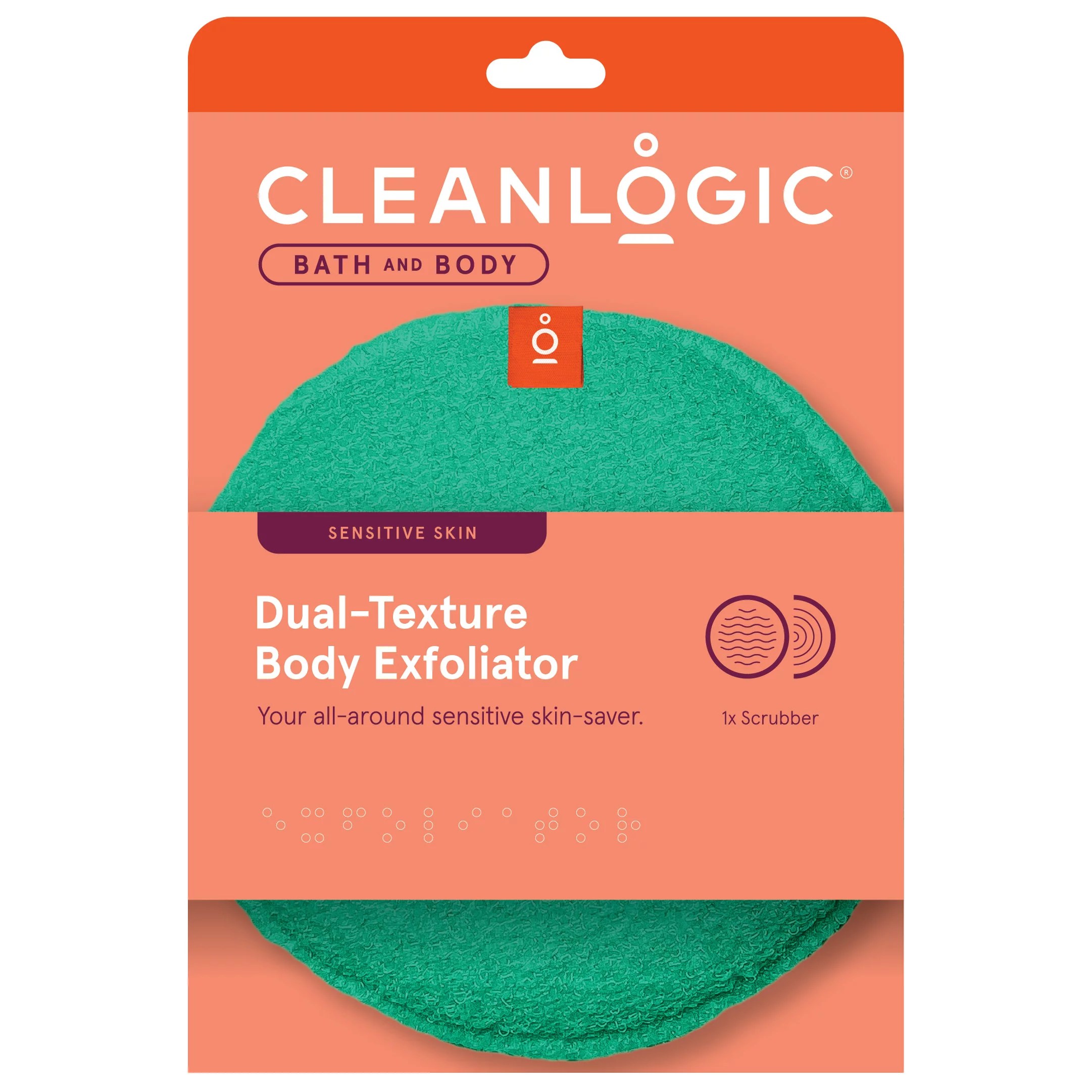 Cleanlogic DualTexture Body Exfoliator for Sensitive Skin Shop