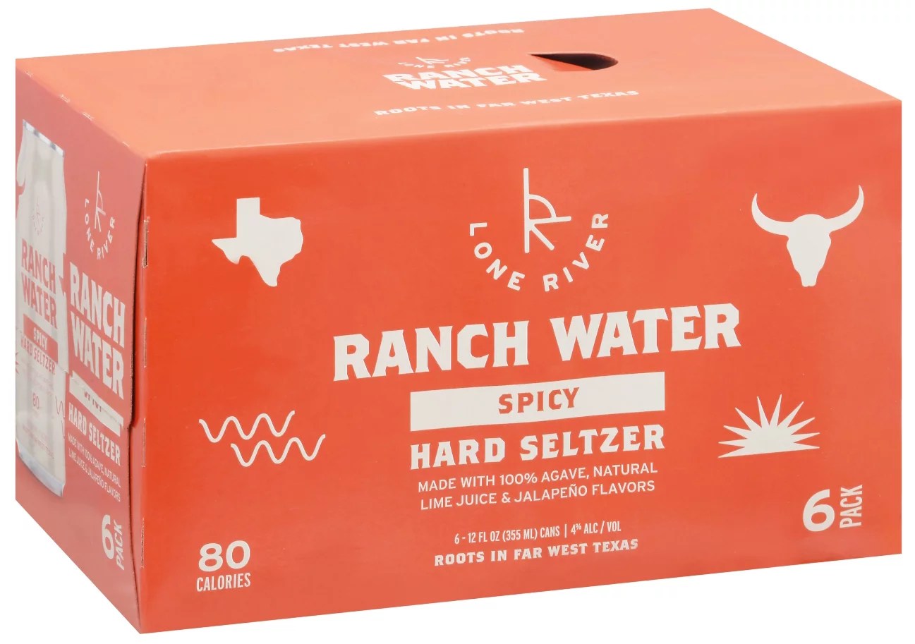 Lone River Ranch Water Spicy Hard Seltzer 12 oz Cans Shop Malt