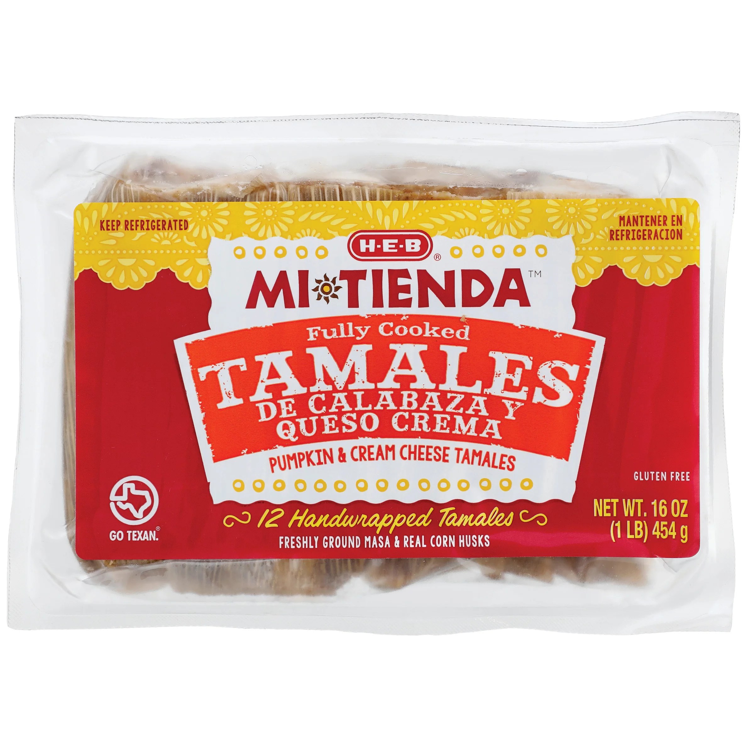 Mi Tienda Fully Cooked Pumpkin & Cream Cheese Tamales Shop Appetizers at HEB