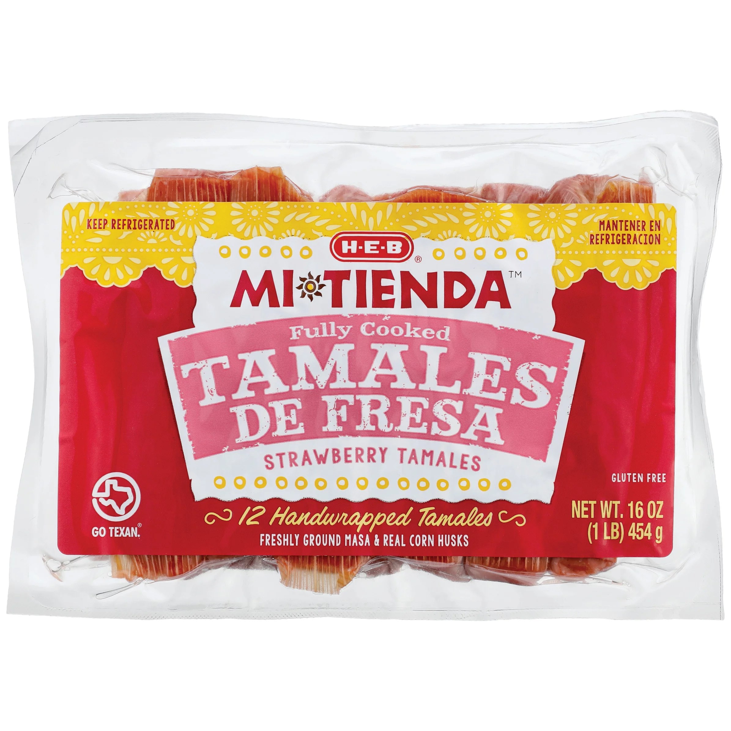 Mi Tienda Fully Cooked Strawberry Tamales Shop Appetizers at HEB