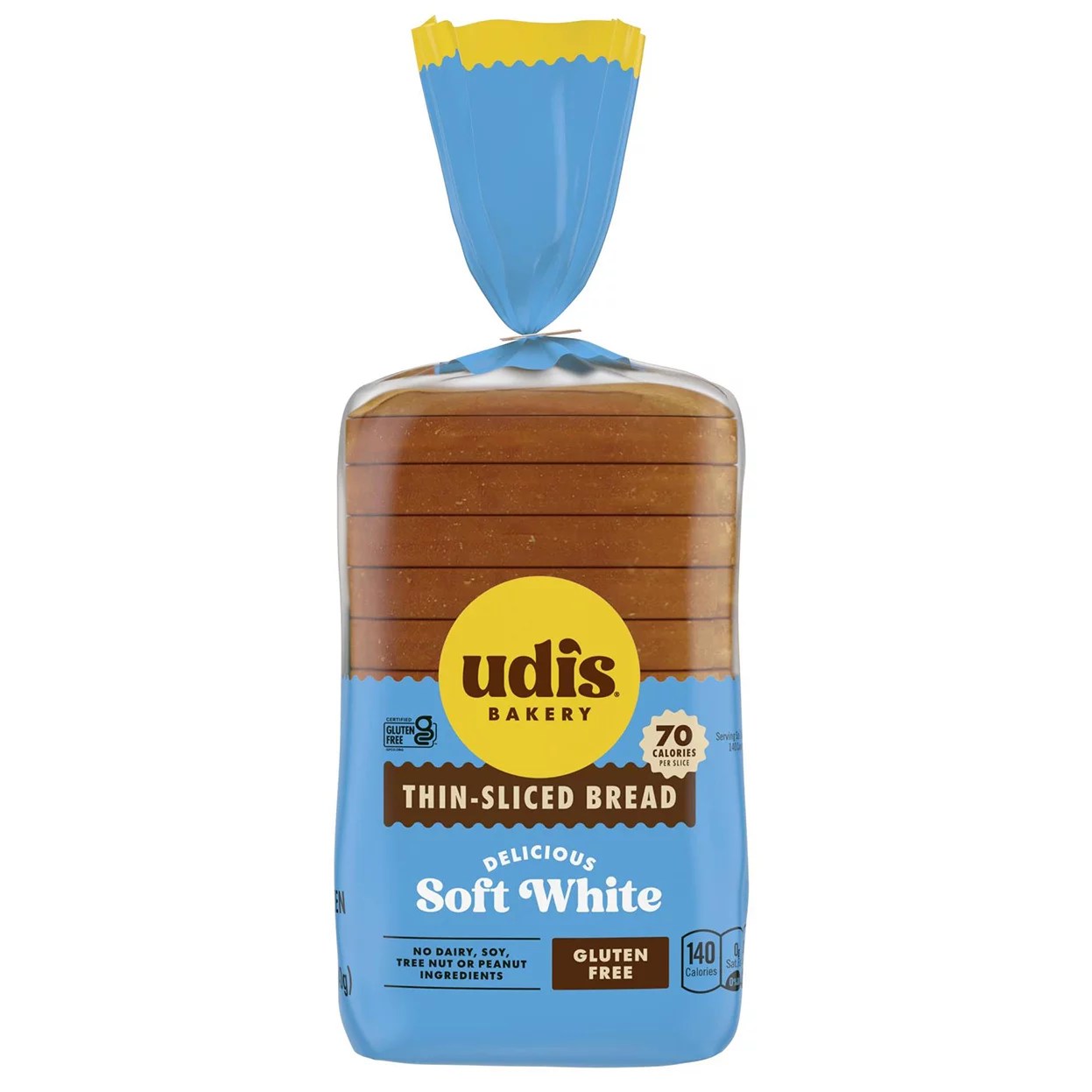 Udi's Gluten Free Delicious Soft White Bread Shop Bread