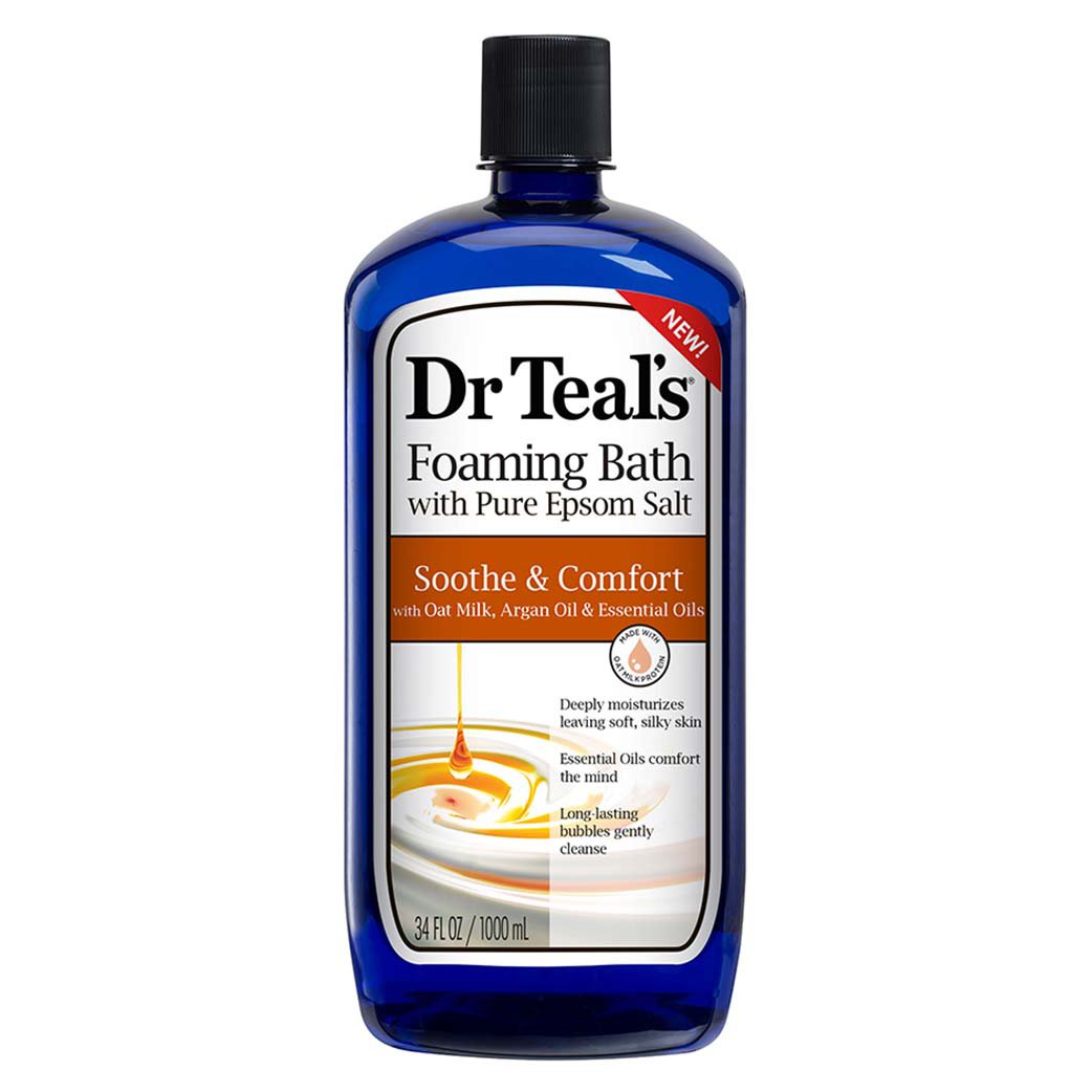 Dr. Teal's Soothe & Comfort Pure Epsom Salt Foaming Bath with Oat Milk