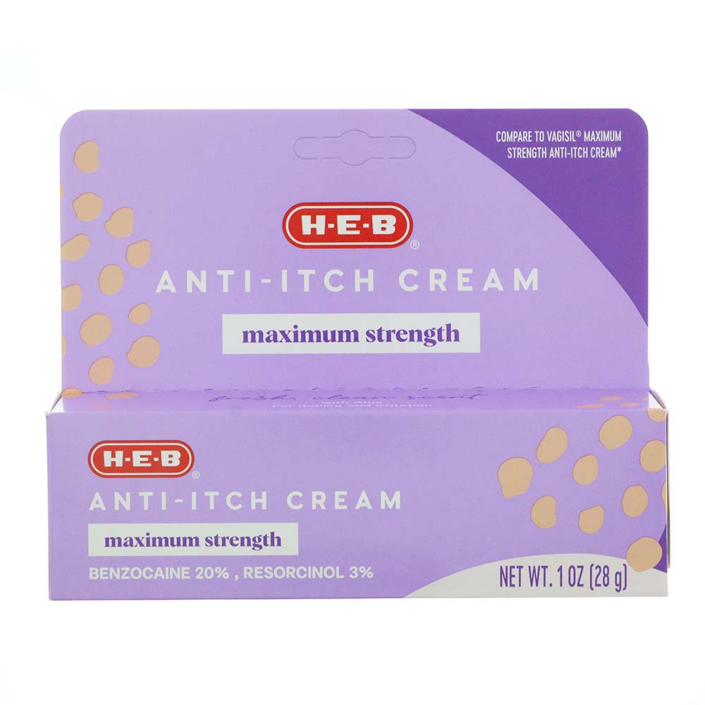 HEB AntiItch Cream Maximum Strength Shop Feminine Care at HEB