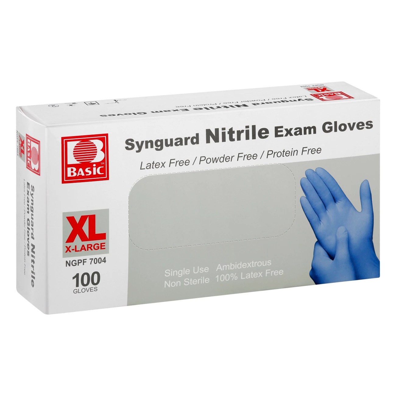 Basic Nitrile Exam Gloves Extra Large Shop Kits & Supplies at HEB