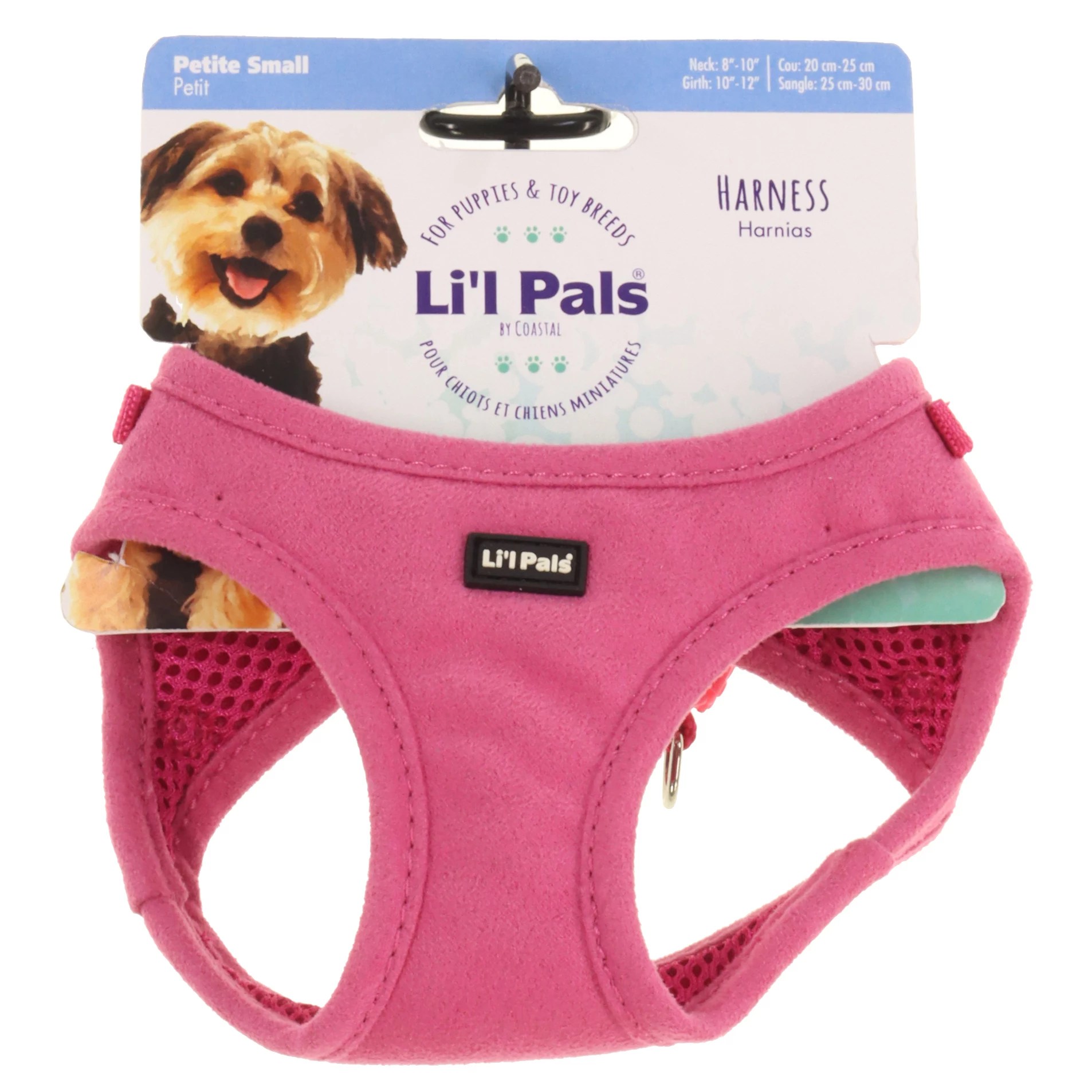 Lil Pals Microfiber Harness Pink Shop Dogs at HEB