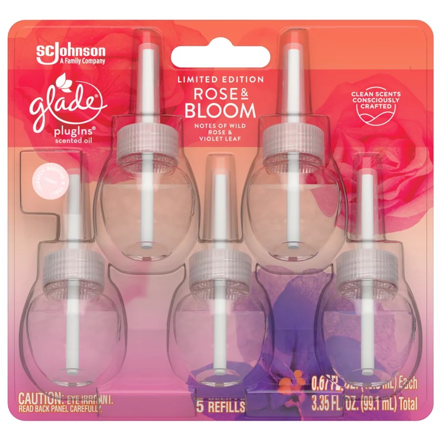Glade PlugIns Rose & Bloom Scented Oil Refills Shop Air Fresheners