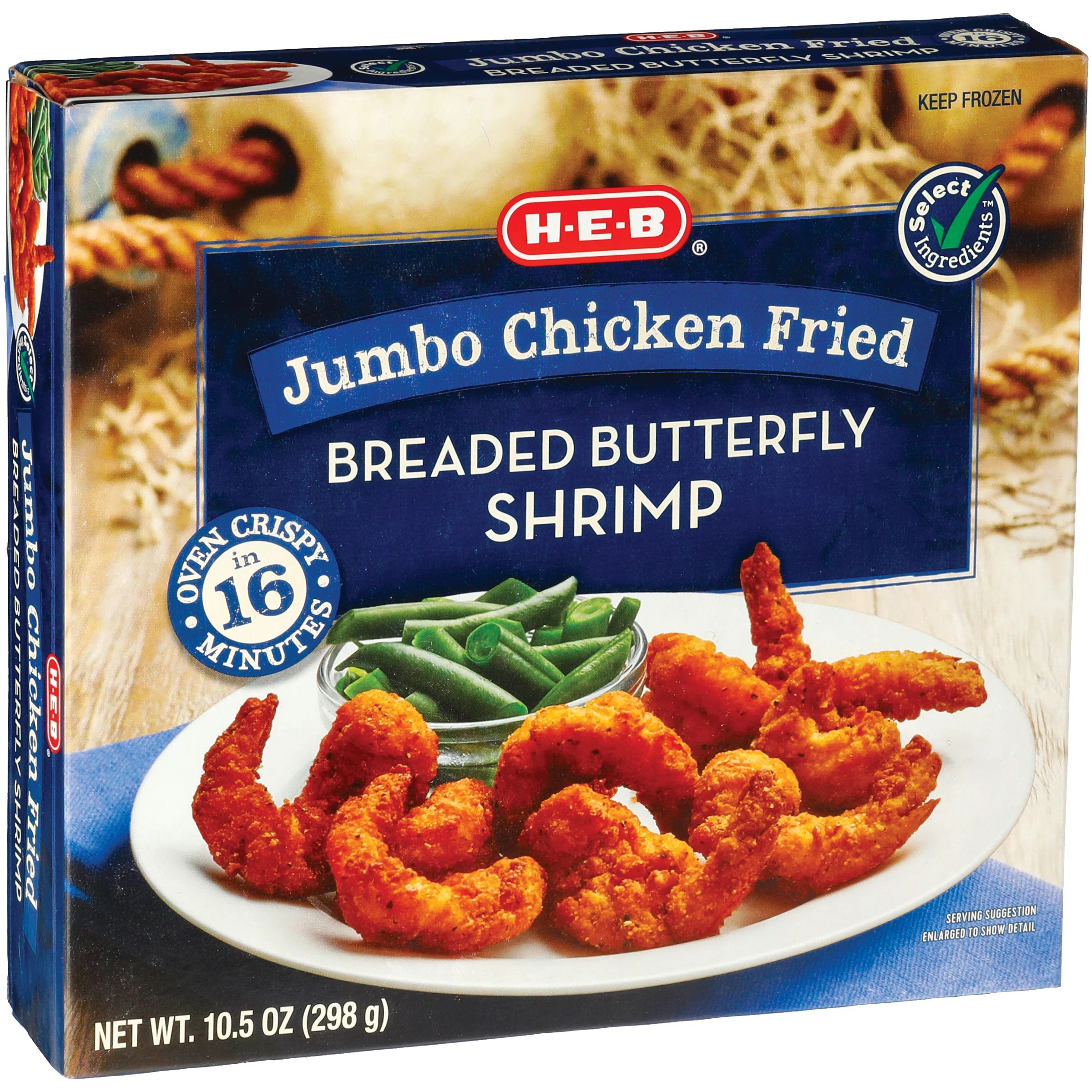 HEB Jumbo Chicken Fried Breaded Butterfly Shrimp Shop Seafood at HEB