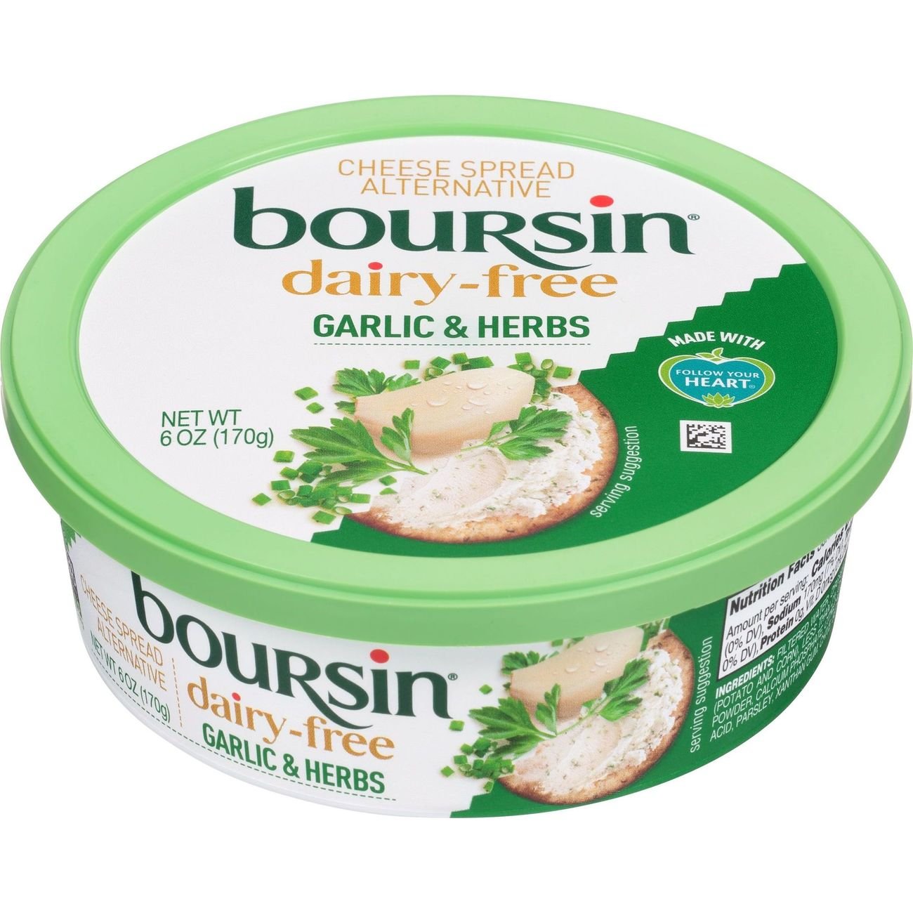 Boursin Dairy Free Garlic & Herb Cheese Spread Shop Cheese at HEB