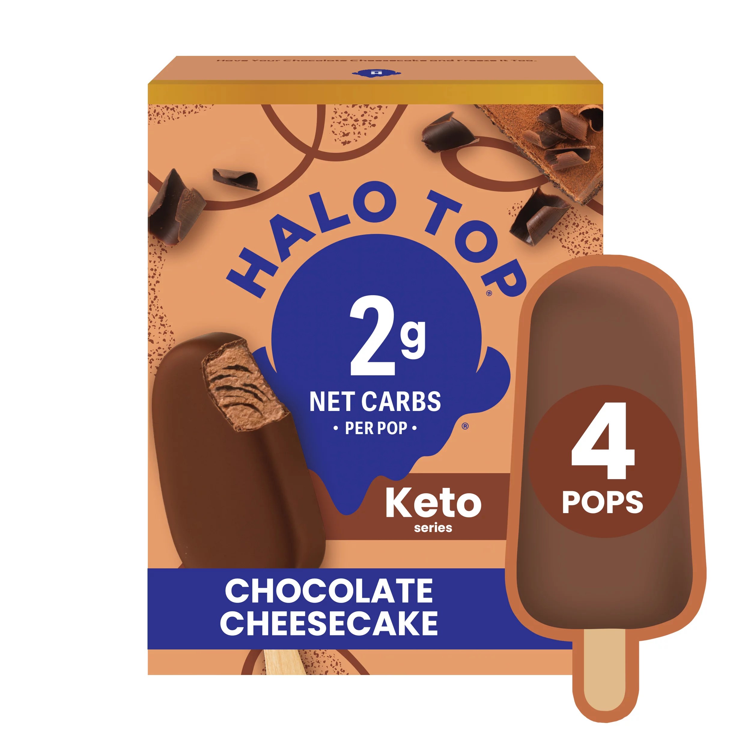 Halo Top Chocolate Cheesecake Keto Pops Shop Ice Cream &amp; Treats at HEB