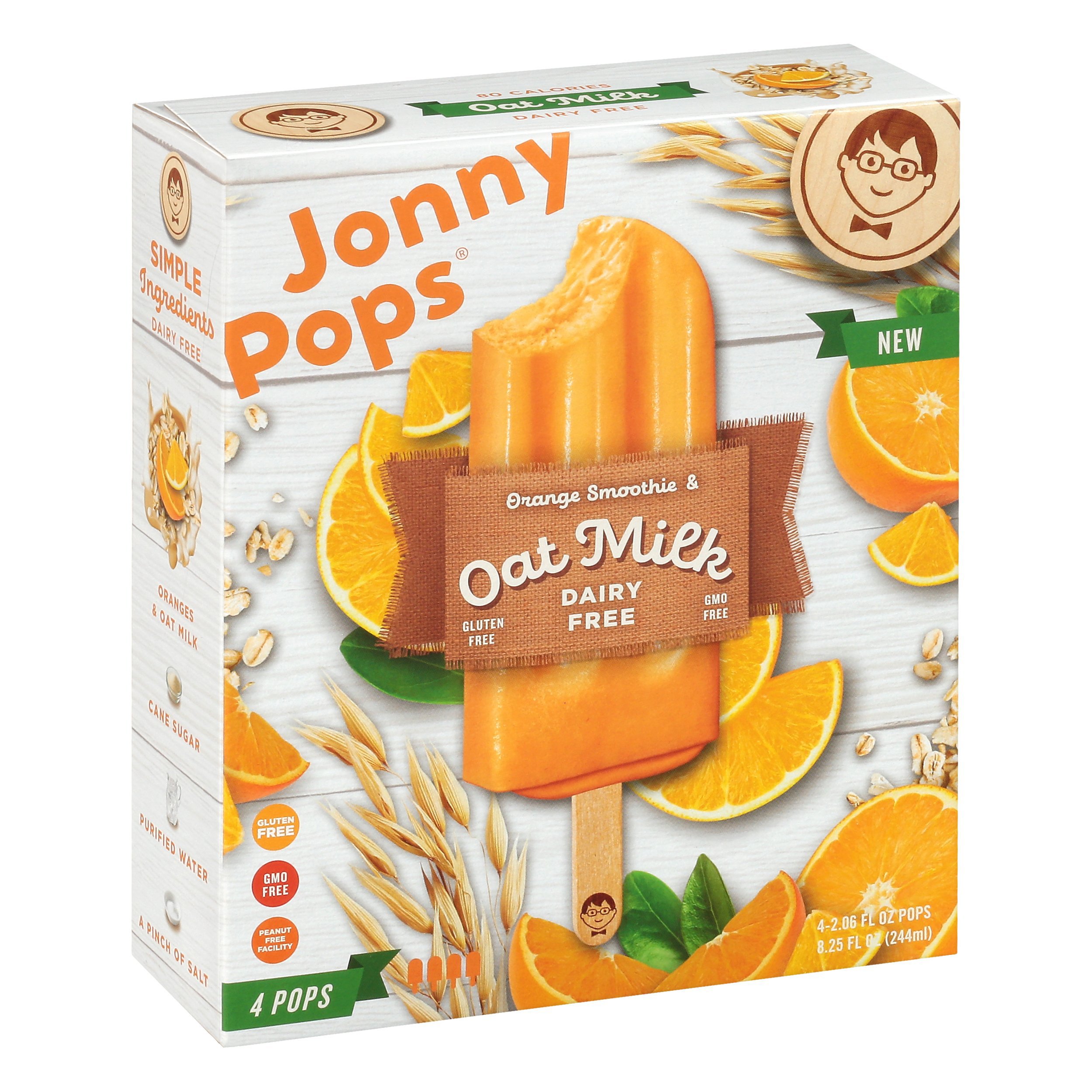 Jonny Pops Orange Smoothie & Oat Milk Dairy Free Pops Shop Bars