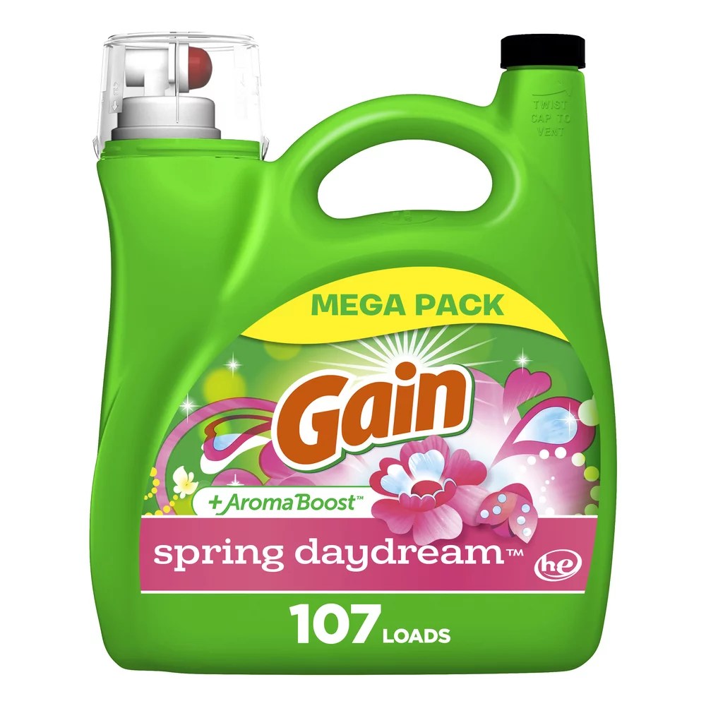 Gain Plus Aroma Boost Spring Daydream HE Liquid Laundry Detergent 107