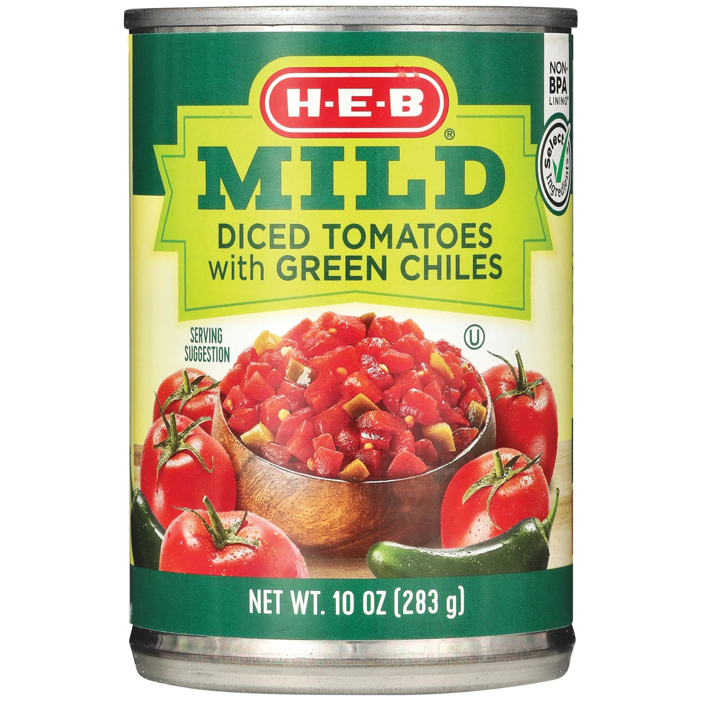 HEB Mild Diced Tomatoes With Green Chilies Shop Canned & Dried Food