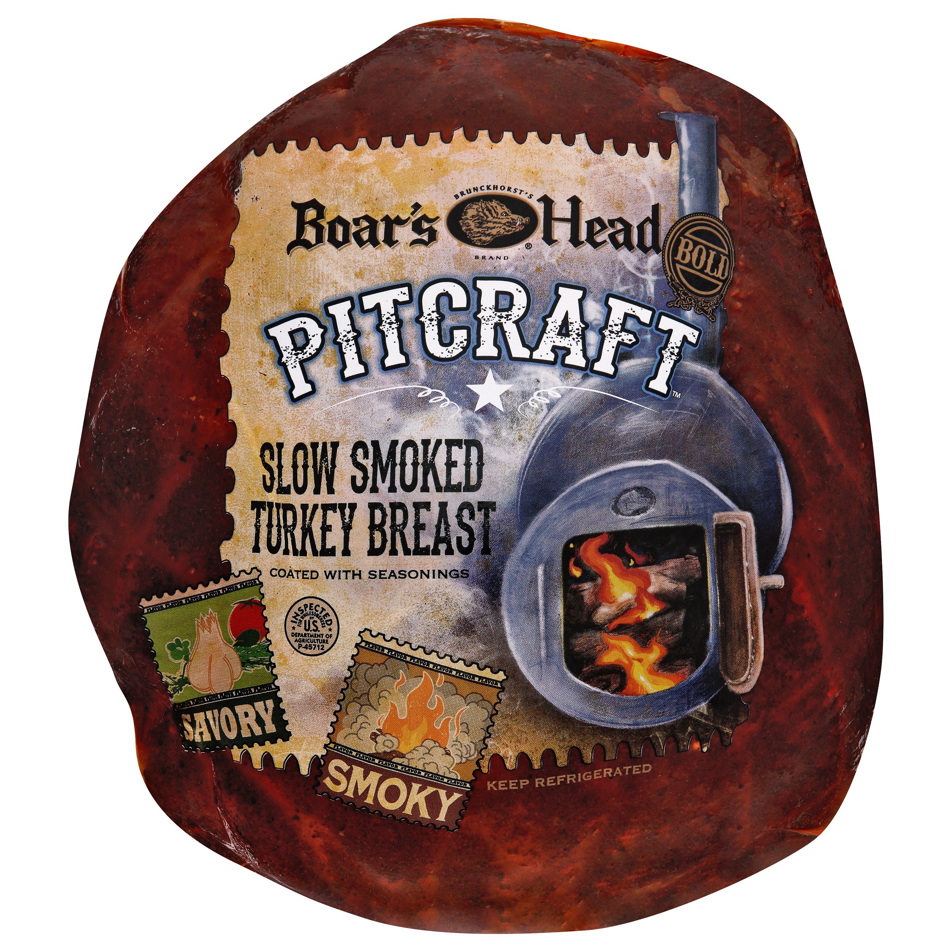 Boar's Head Pitcraft Slow Smoked Turkey Breast Shop Meat at HEB