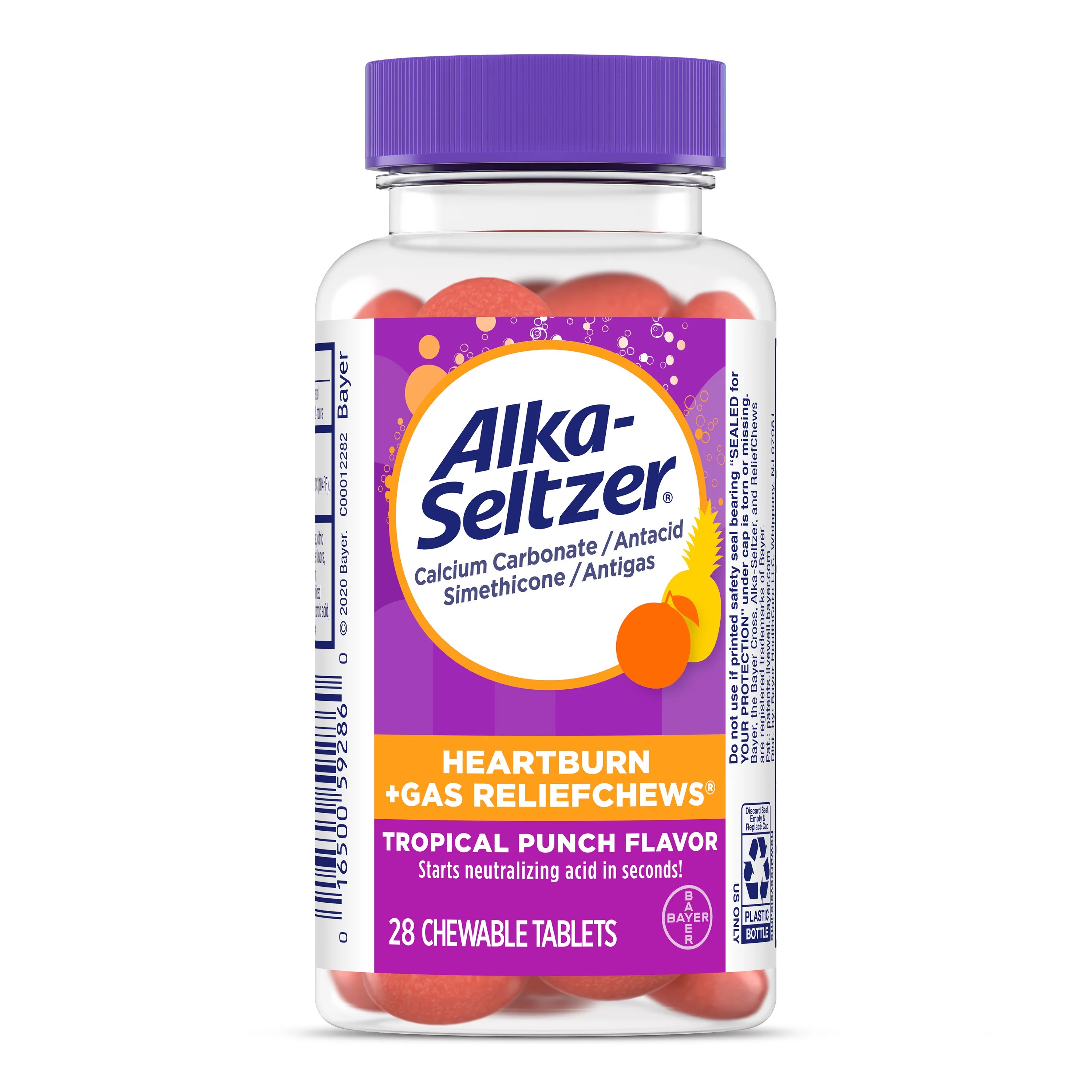 AlkaSeltzer Heartburn + Gas Relief Chews Tropical Punch Shop