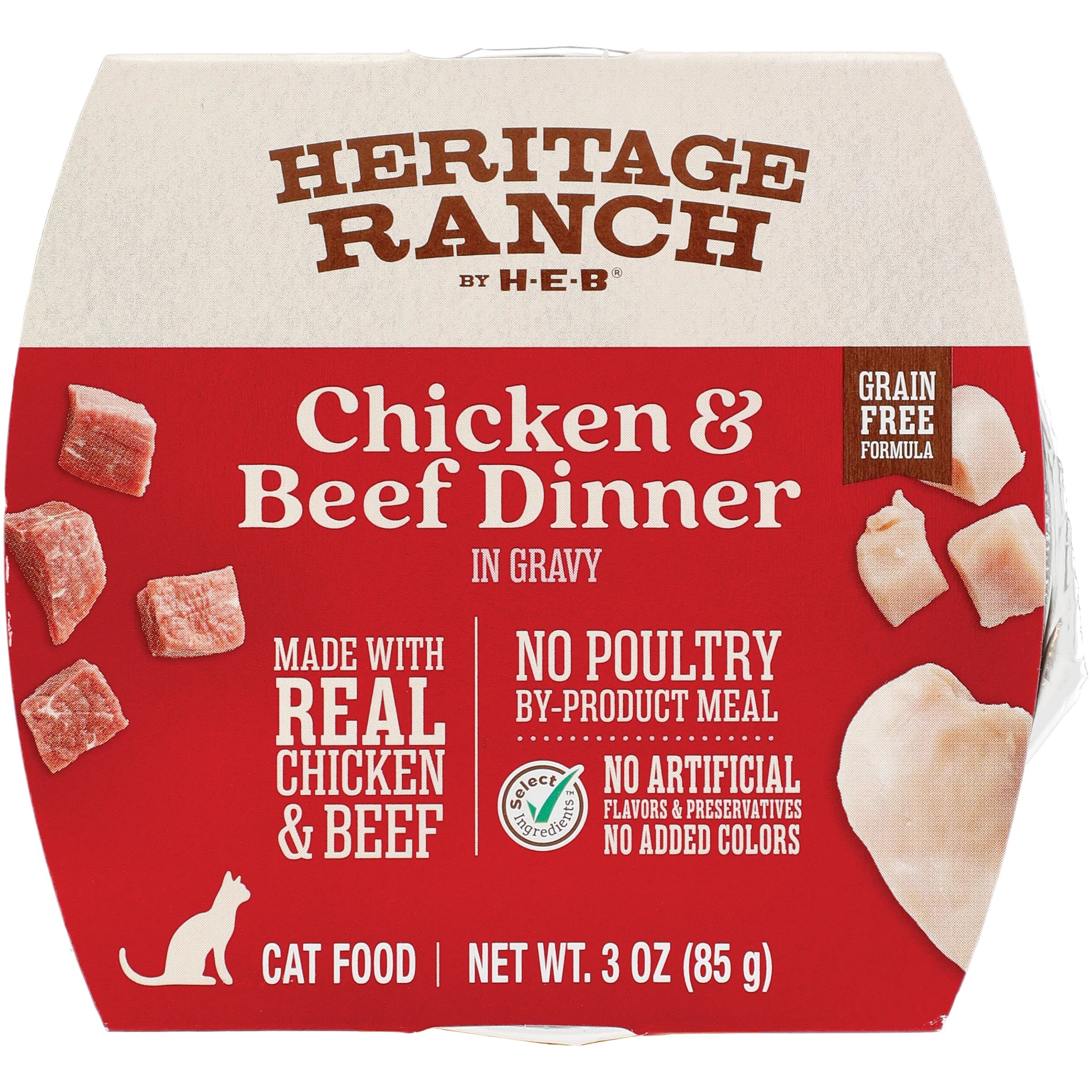 Heritage Ranch by HEB GrainFree Wet Cat Food Chicken & Beef Dinner Shop Food at HEB