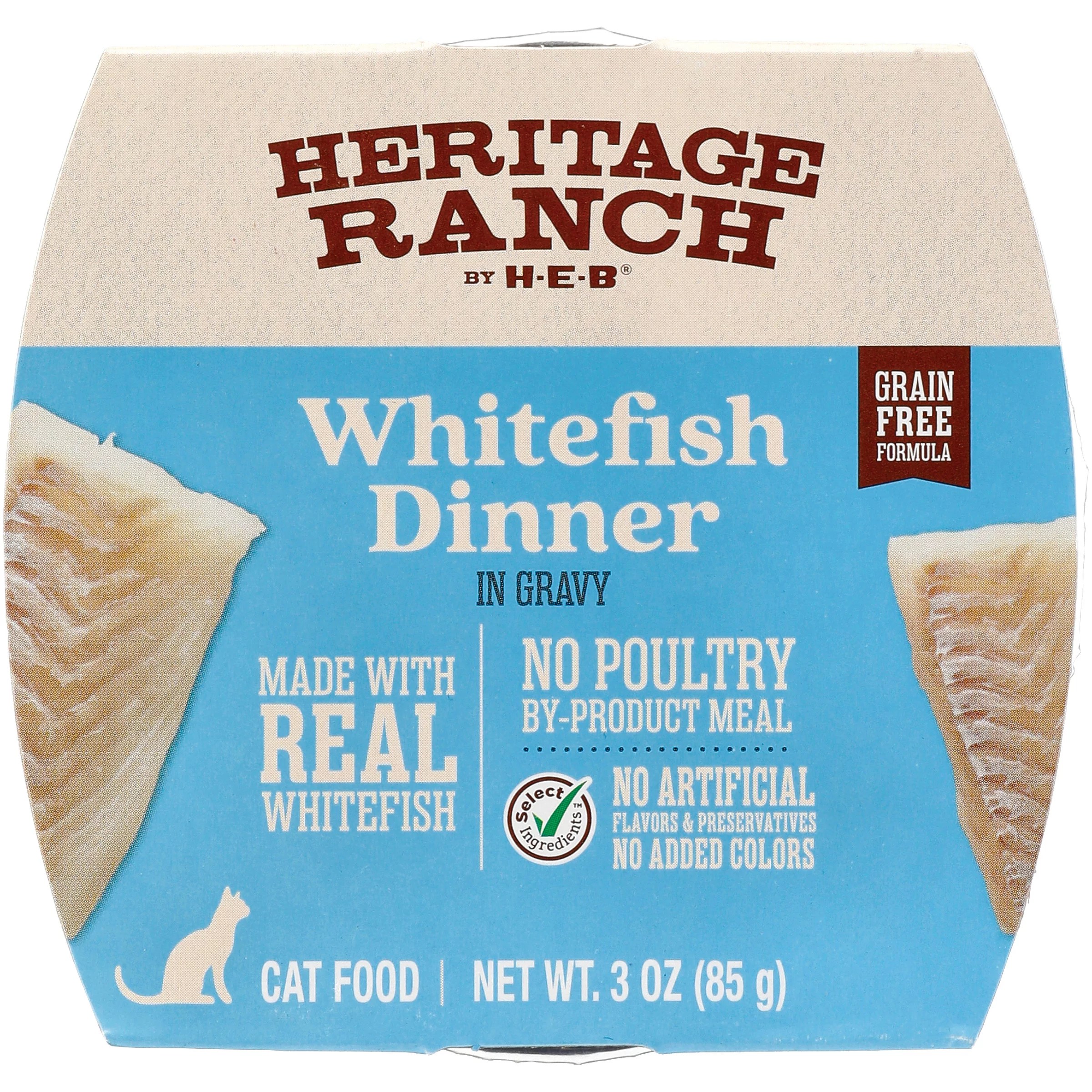 Heritage Ranch by HEB GrainFree Wet Cat Food Whitefish Dinner