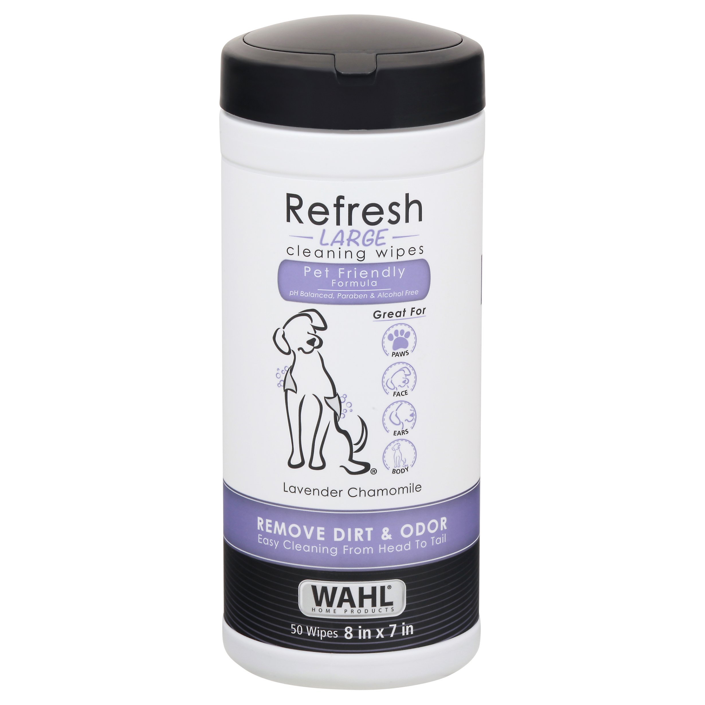 Wahl Refresh Large Lavender Chamomile Cleaning Wipes for Pets Shop
