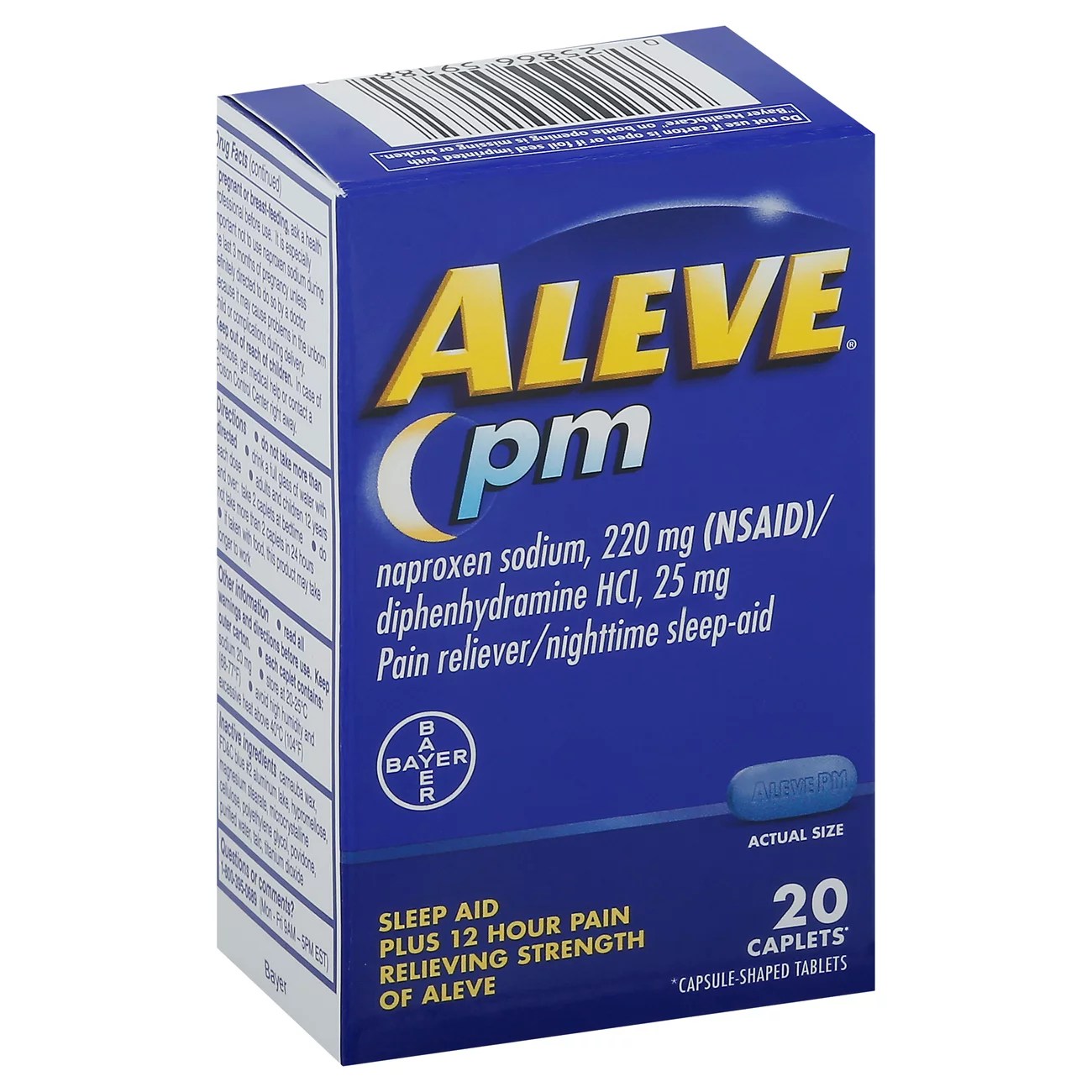 Aleve PM Naproxem 220mg Caplets Shop Pain Relievers at HEB