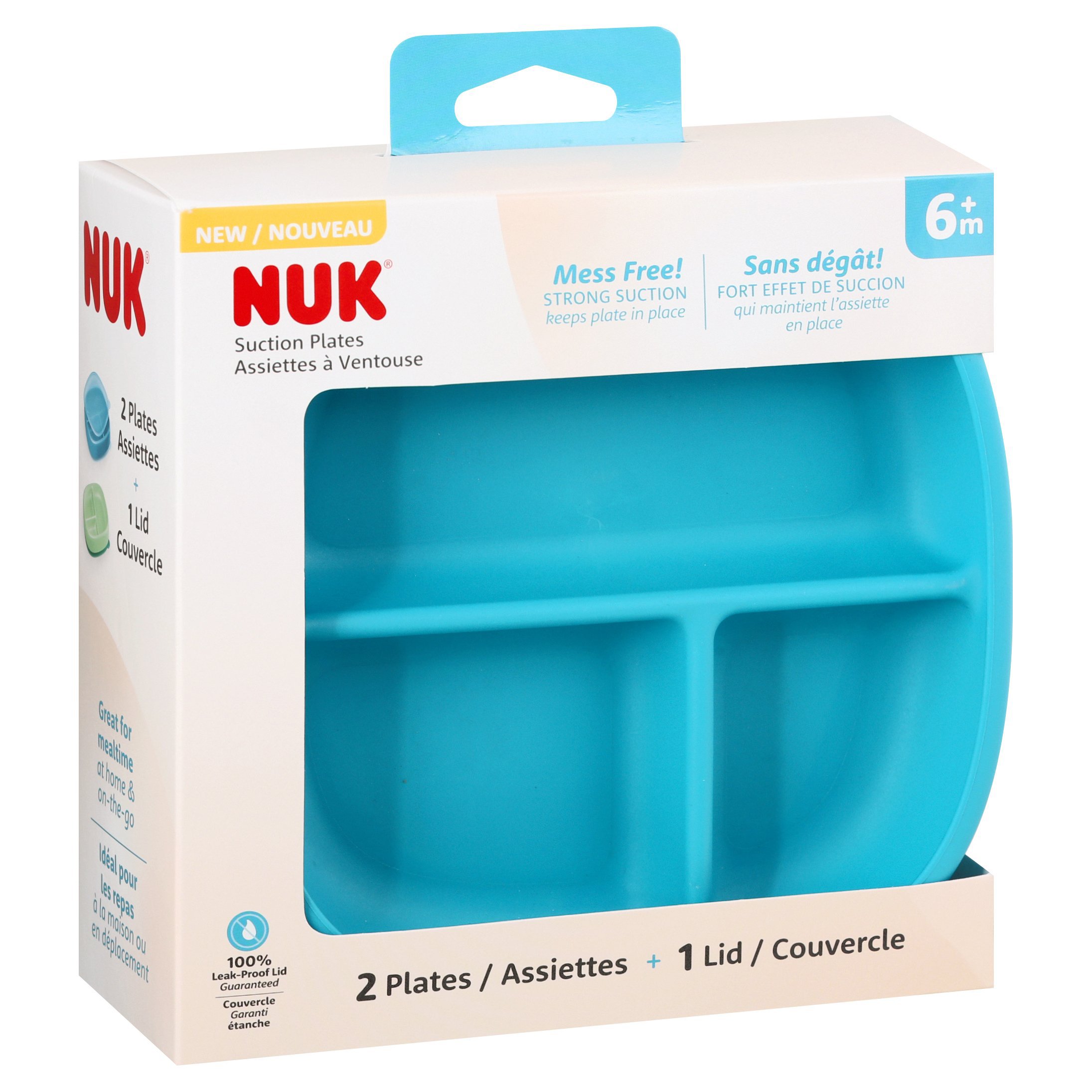 NUK Suction Plates with Lid Shop Dishes & Utensils at HEB