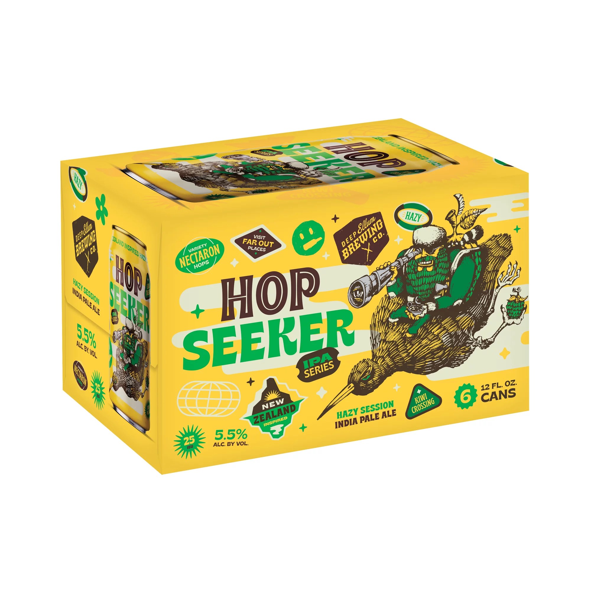 Deep Ellum Brewing Hop Seeker Series Hazy Session IPA 12 oz Cans Shop