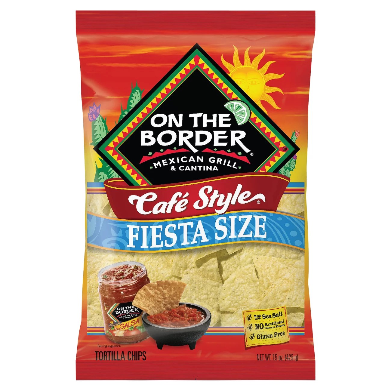 On The Border Cafe Style Tortilla Chips Shop Snacks & Candy at HEB