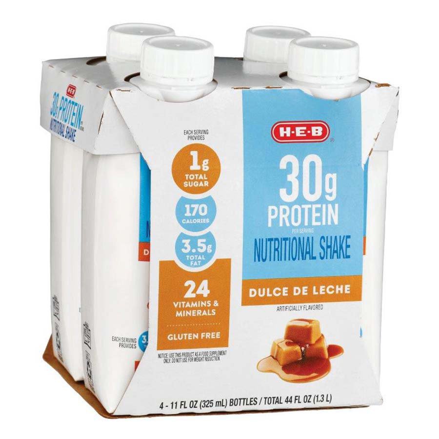 HEB Protein Nutritional Shake Dulce De Leche 4 pk Shop Diet