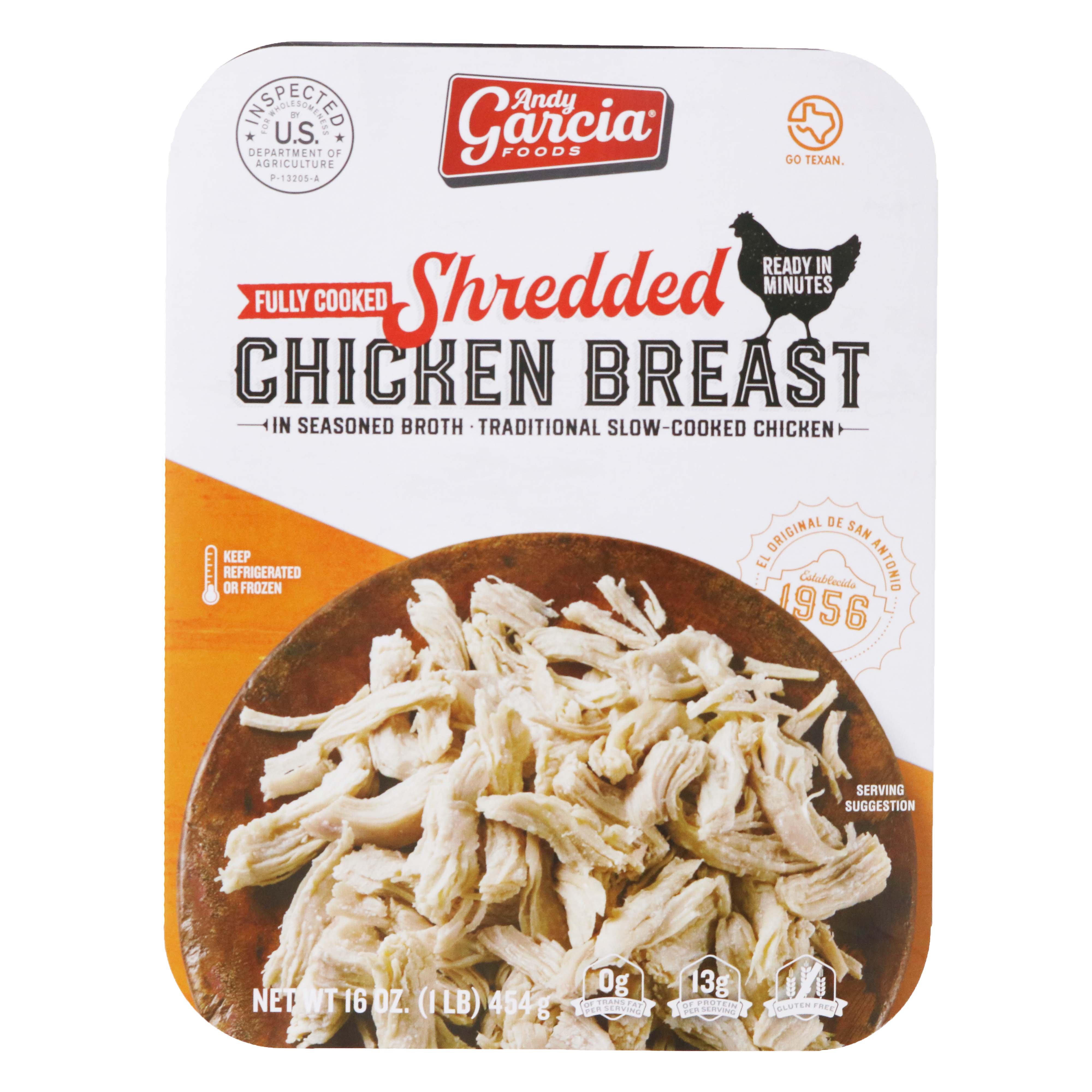 Garcia Fully Cooked Shredded Chicken Breast Shop Ready Meals & Snacks