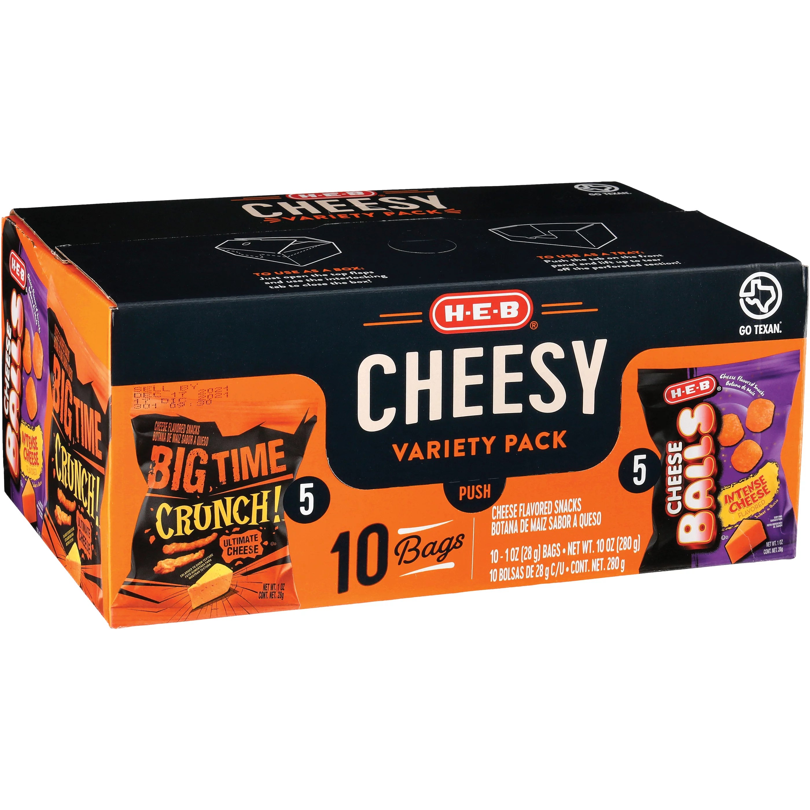 HEB Cheesy Chip Variety Pack 1 oz Bags Shop Snacks & Candy at HEB