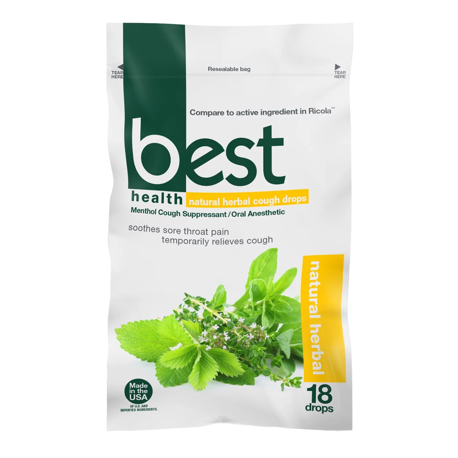 Best Health Natural Herbal Cough Drops Shop Medicines & Treatments at