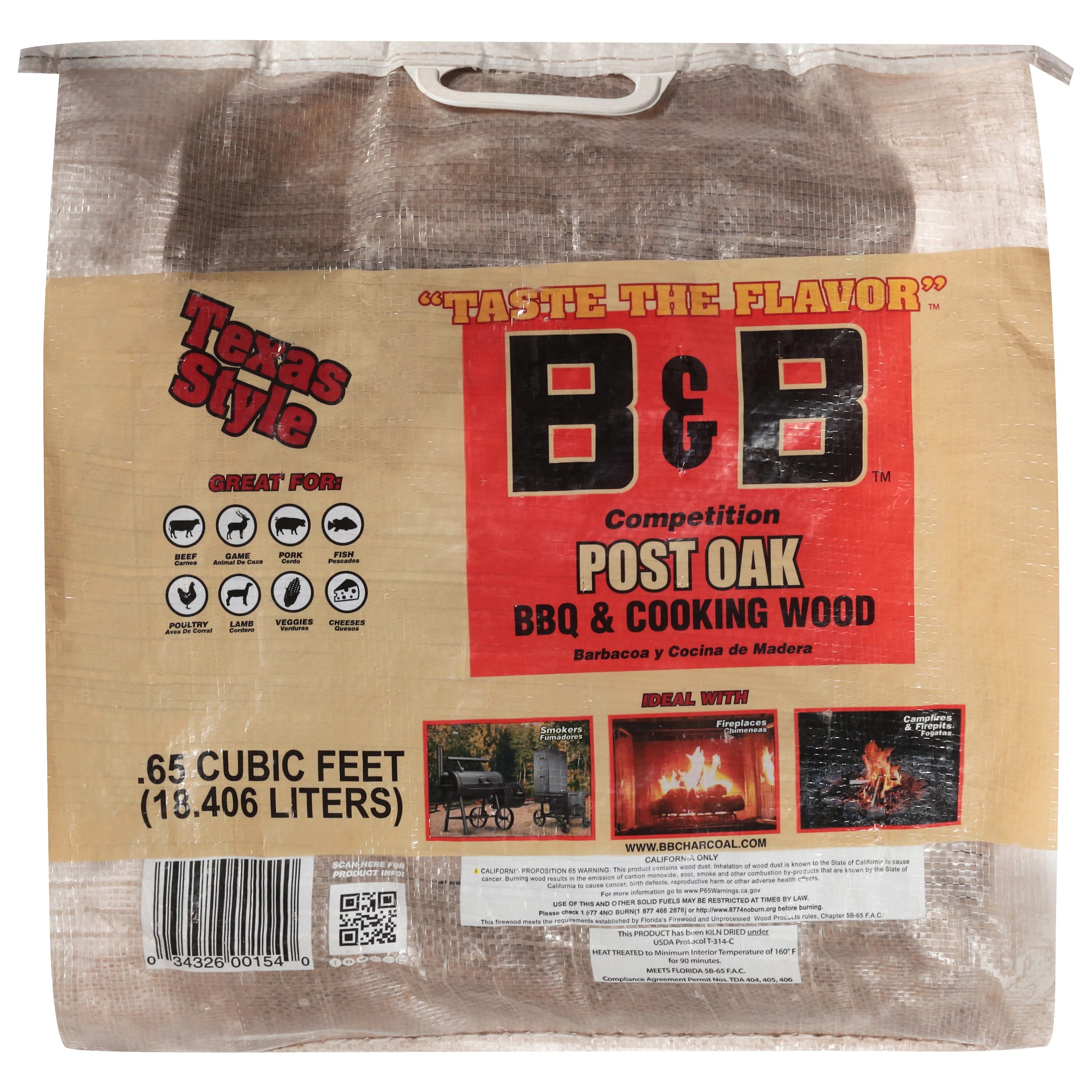 B&B Charcoal Post Oak BBQ & Cooking Wood Shop Charcoal, Wood & Fuel