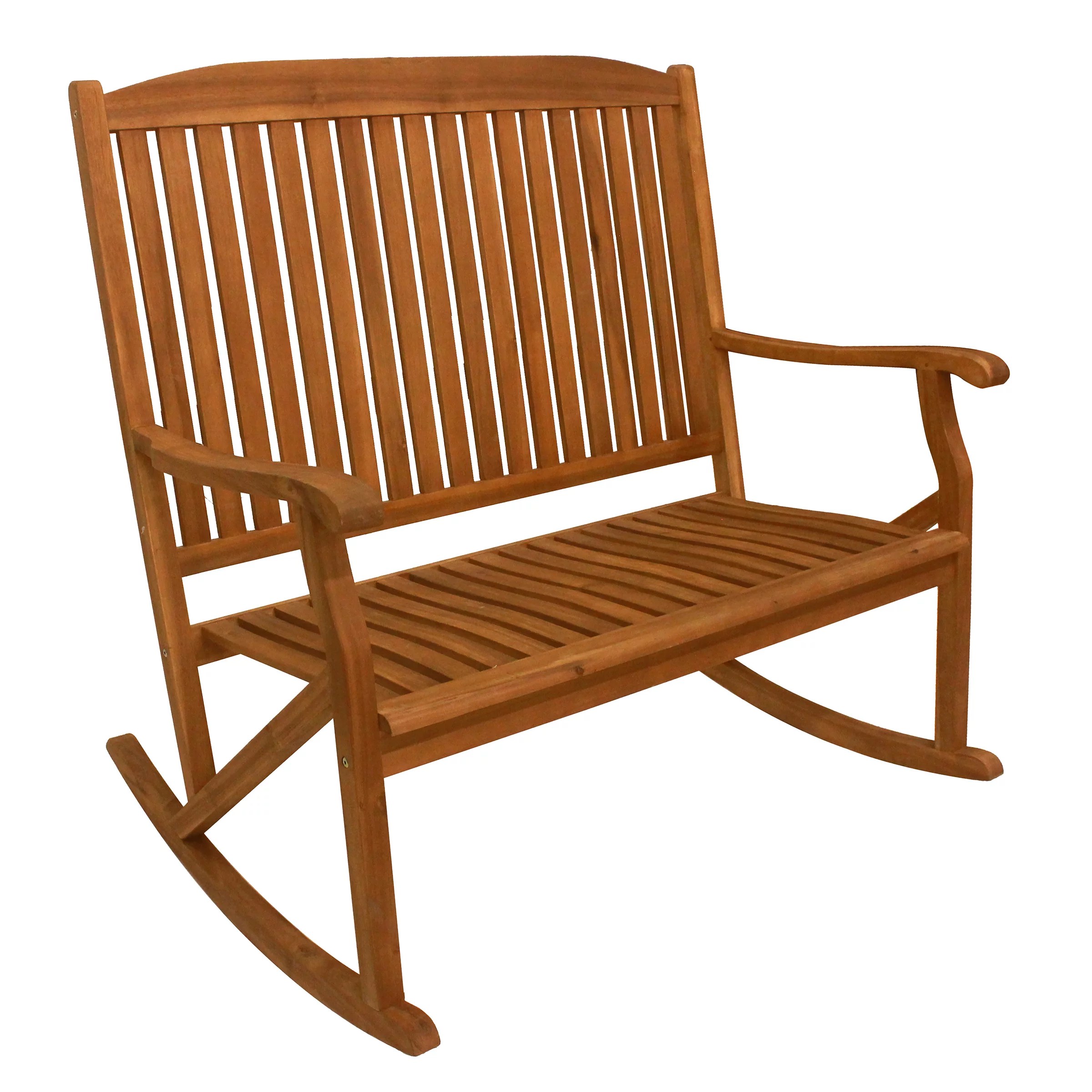 Leigh Country Sequoia Natural Rocker Bench Shop Patio & Outdoor at HEB