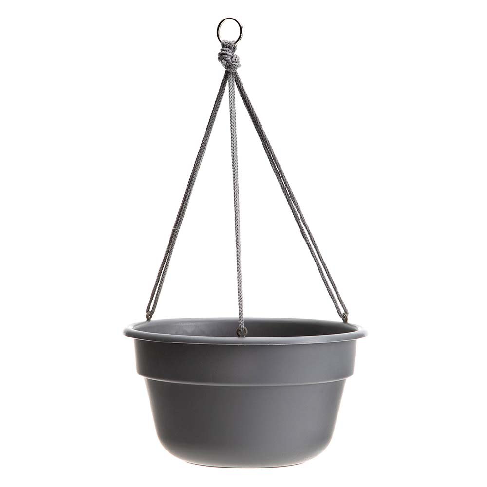 Bloem Dura Cotta Charcoal Hanging Basket Planter Shop Patio & Outdoor