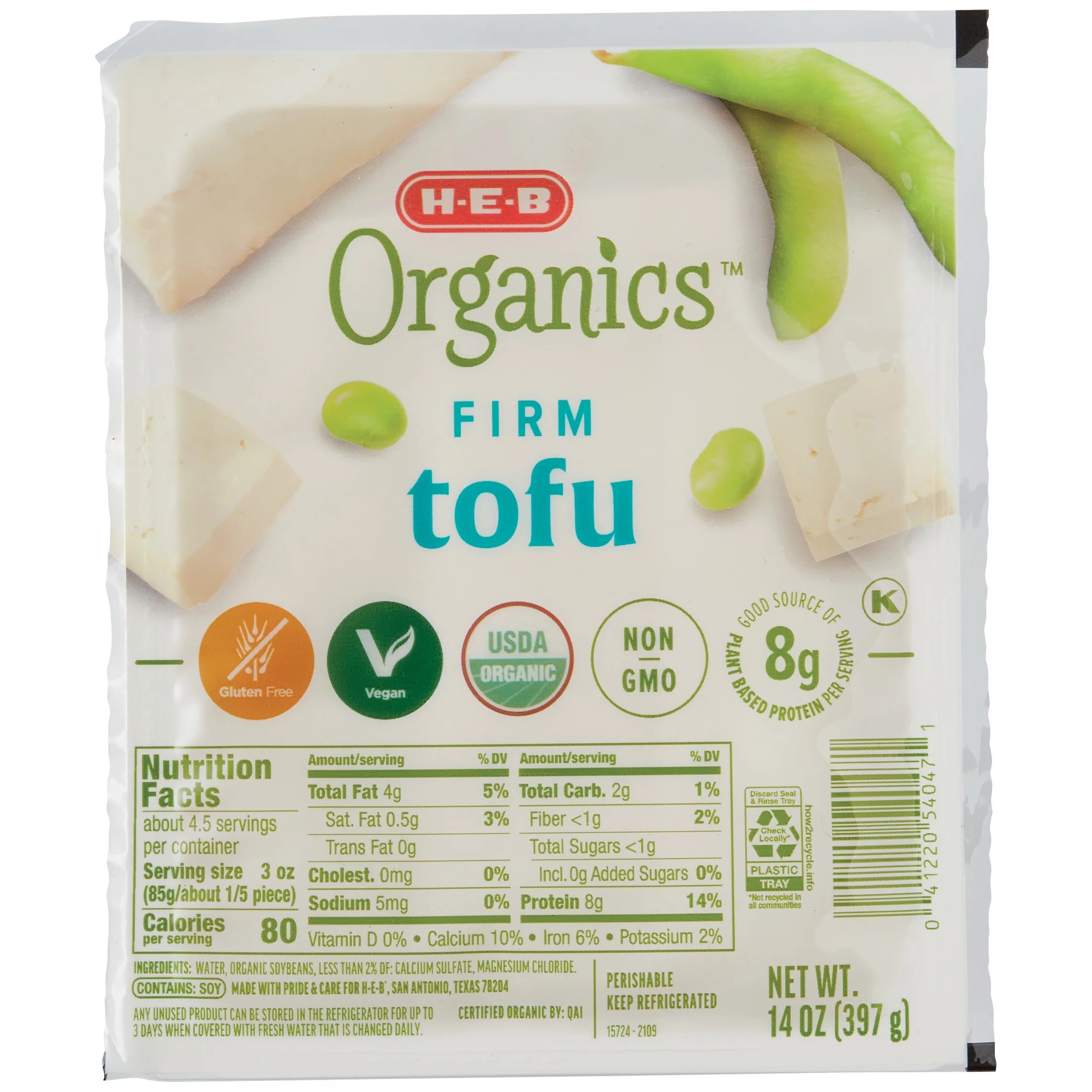 HEB Organics Firm Tofu Shop Tofu & Meat Alternatives at HEB