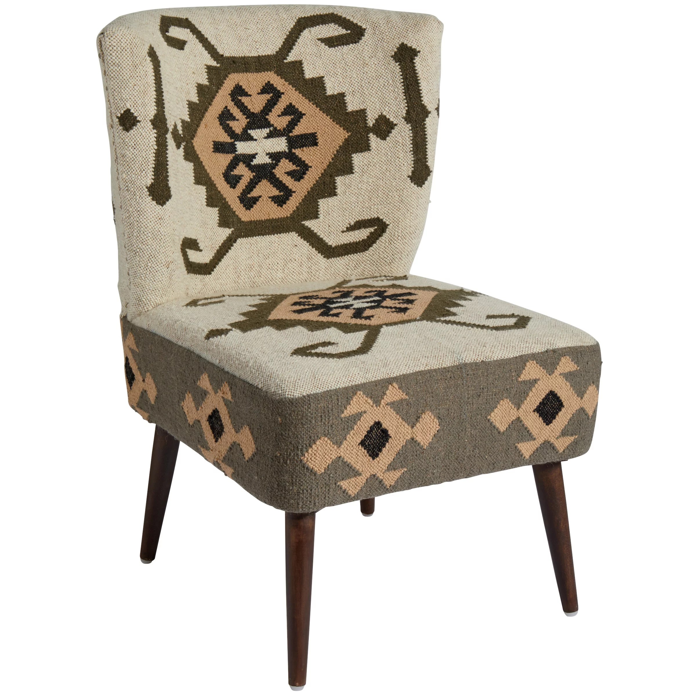 Haven + Key Kilim Upholstered Accent Chair Natural/Brown Shop Seasonal Decor at HEB