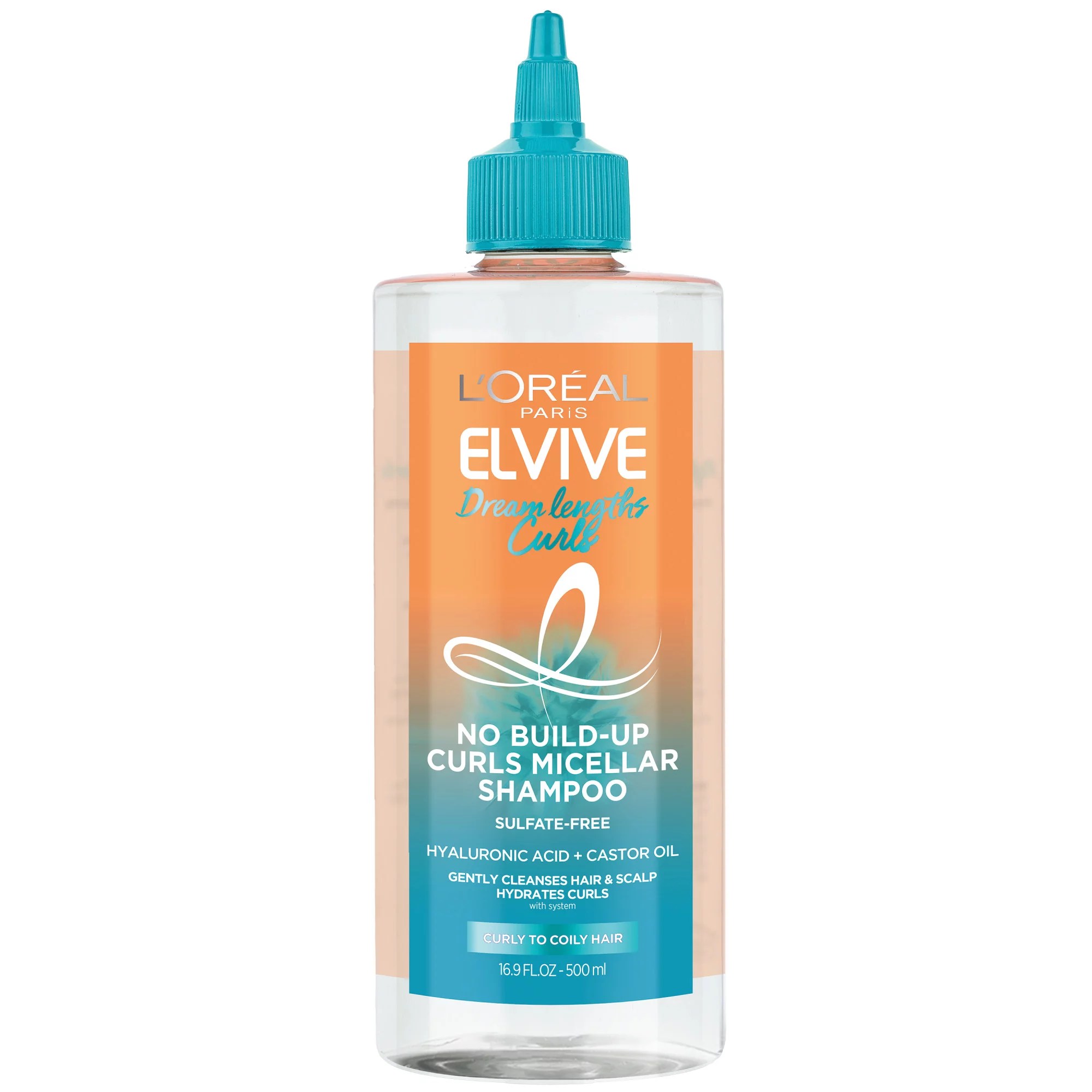 L'Oréal Paris Elvive Dream Lengths Curls Micellar Shampoo, SulfateFree