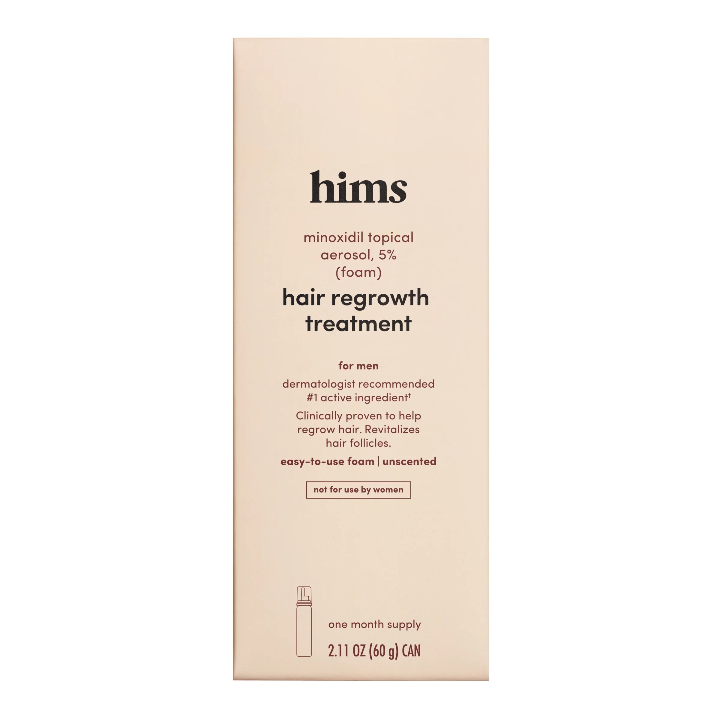 Hims Minoxidil Topical Hair Regrowth Foam Treatment Shop Medicines