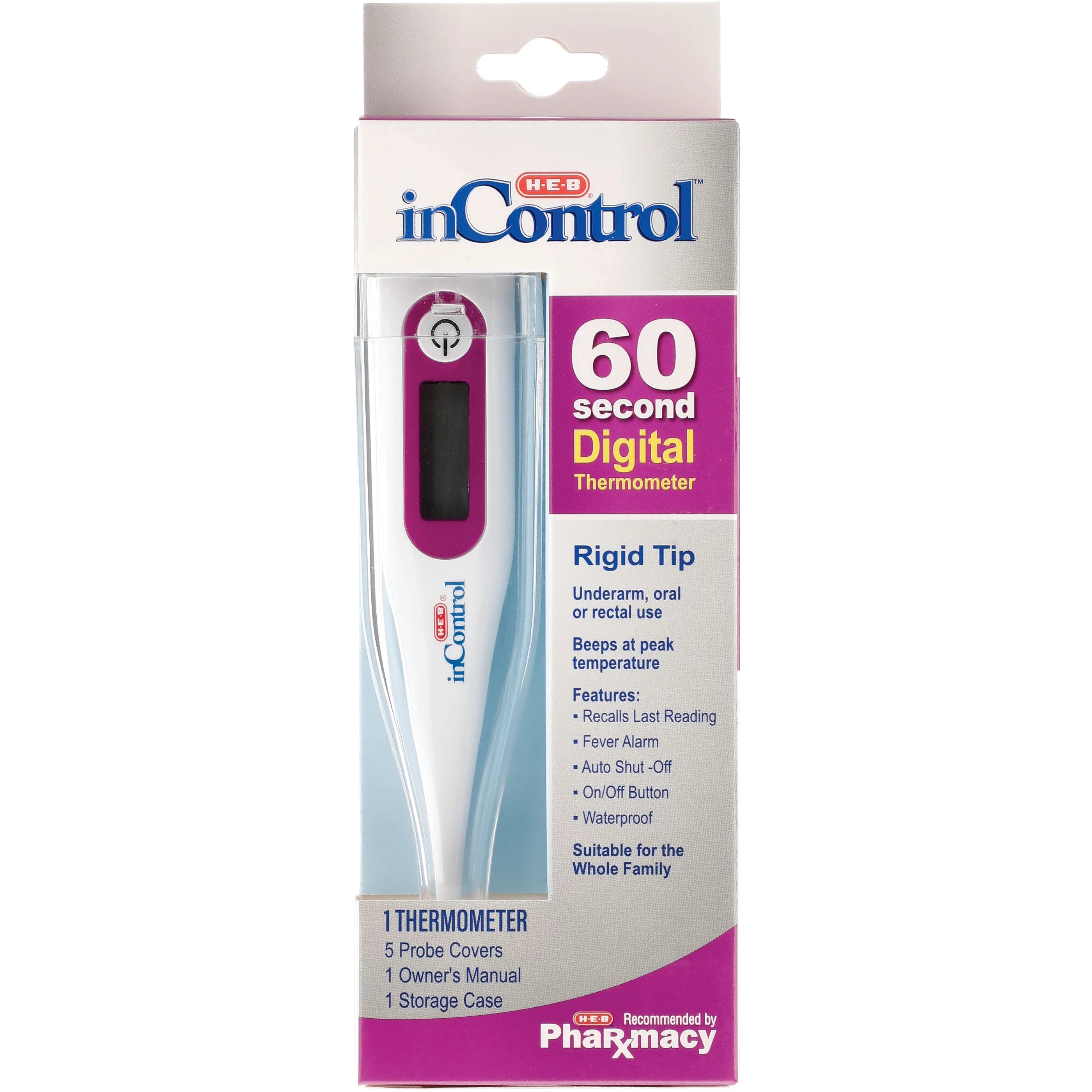 HEB inControl 60 Second Digital Thermometer Rigid Tip Shop