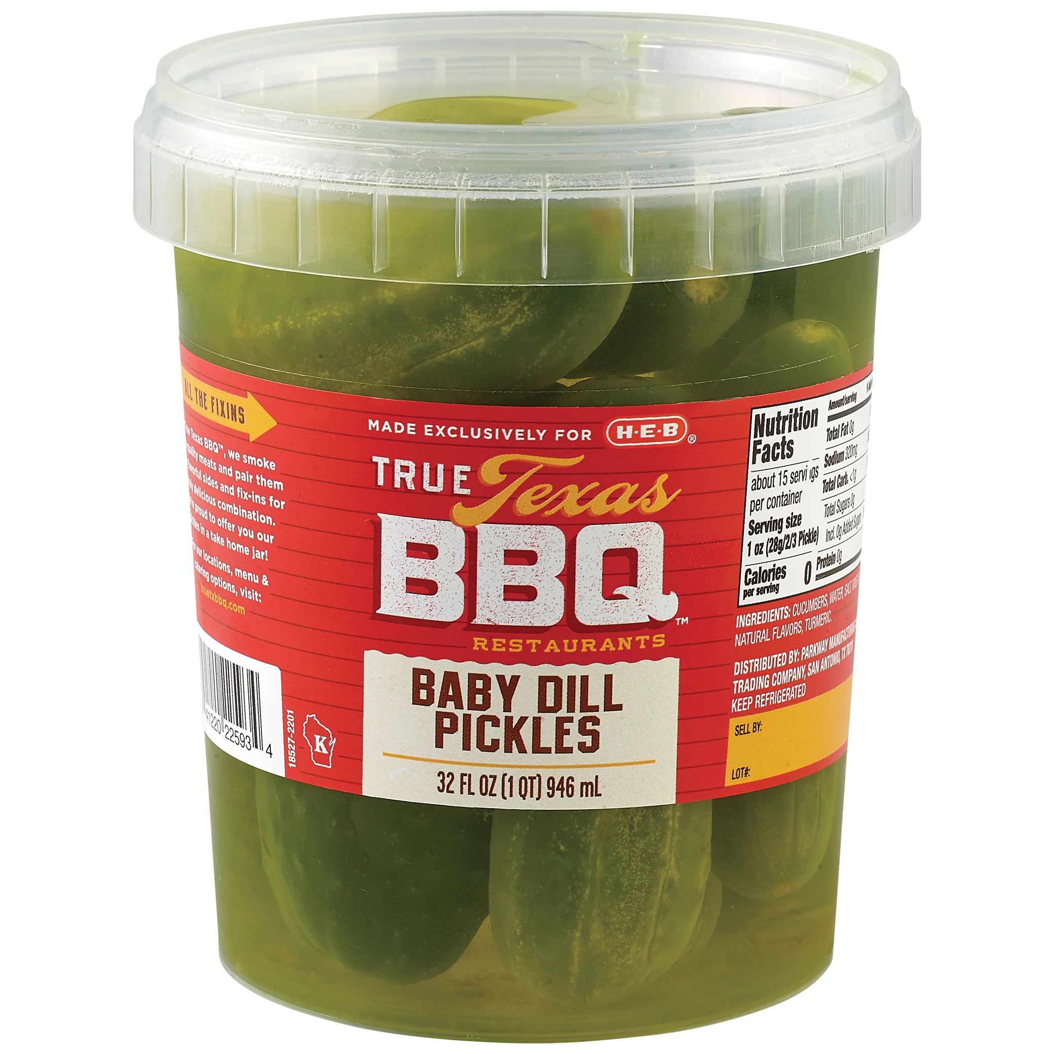 True Texas BBQ Baby Dill Pickles Shop Canned & Dried Food at HEB