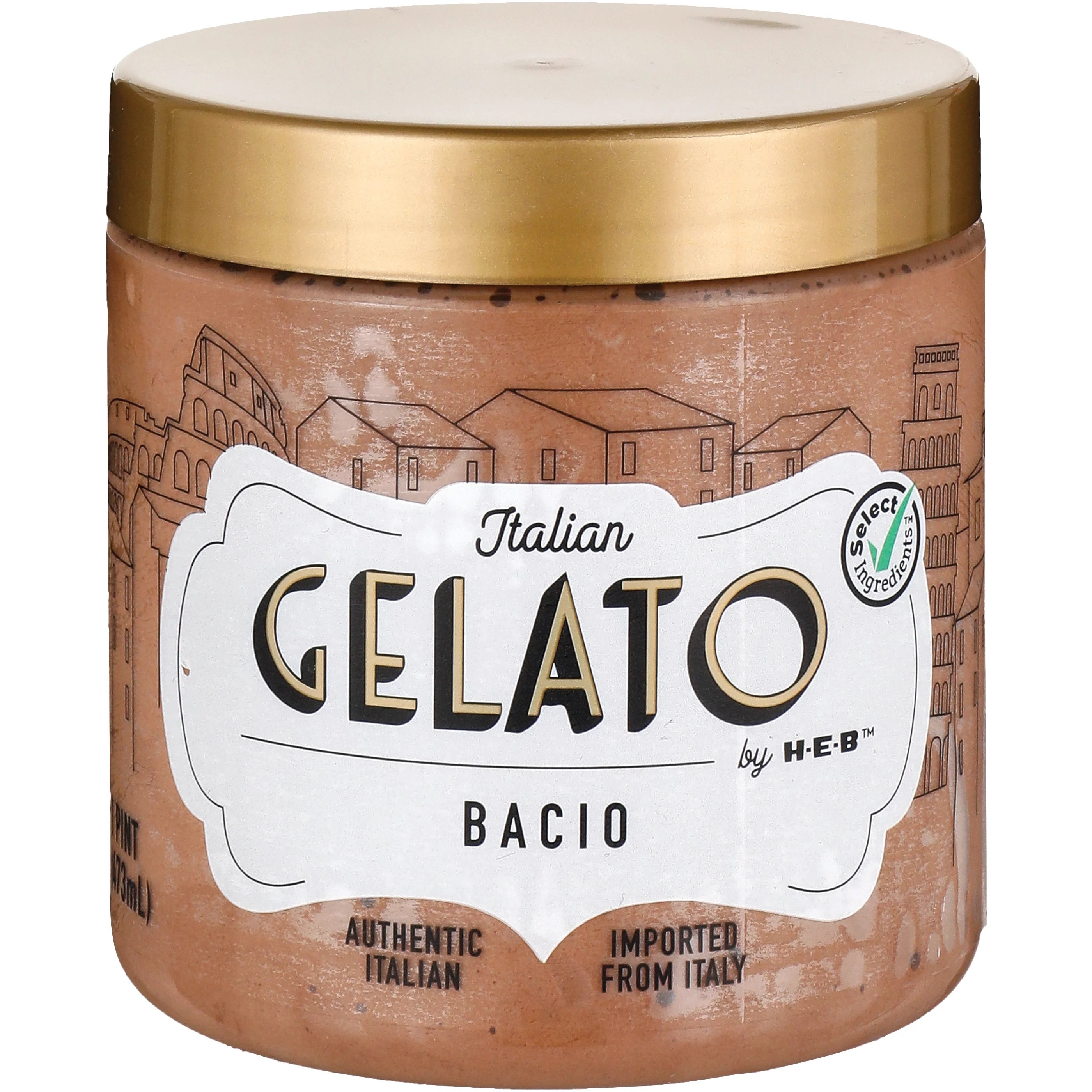 Italian Gelato by HEB Bacio Chocolate Hazelnut Gelato Shop Ice