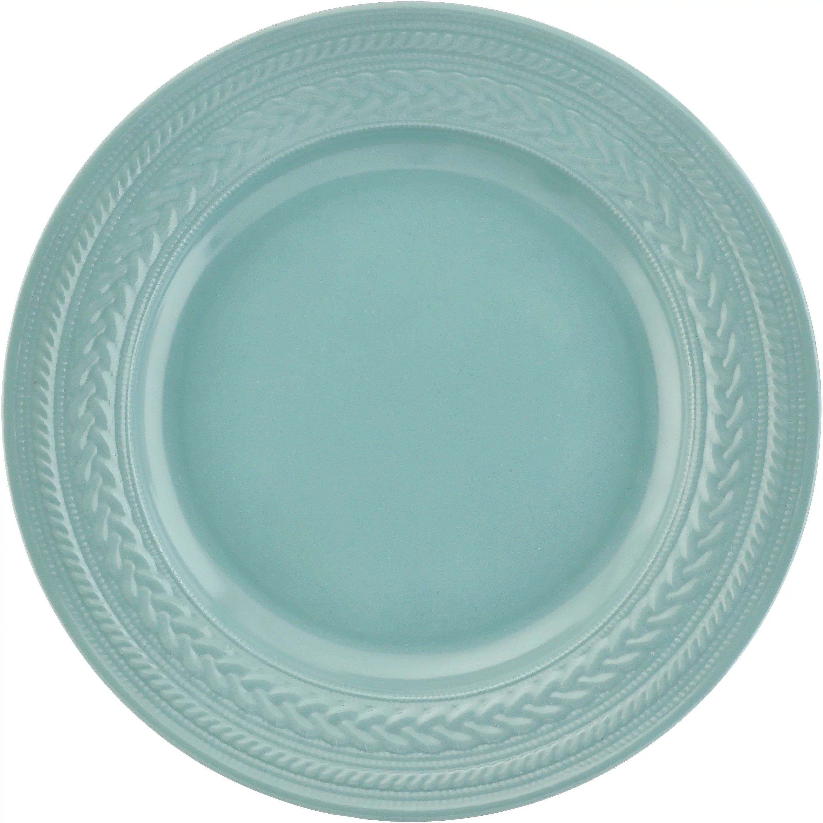 Destination Holiday Knit Ceramic Dinner Plate Green Shop Kitchen