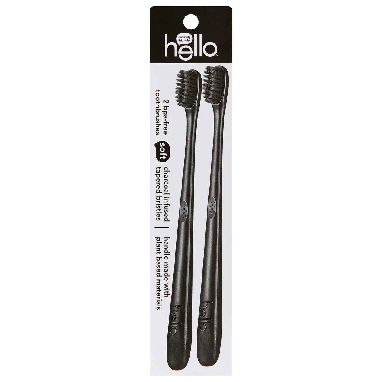 Hello Charcoal Infused Toothbrush Shop Oral Hygiene at HEB