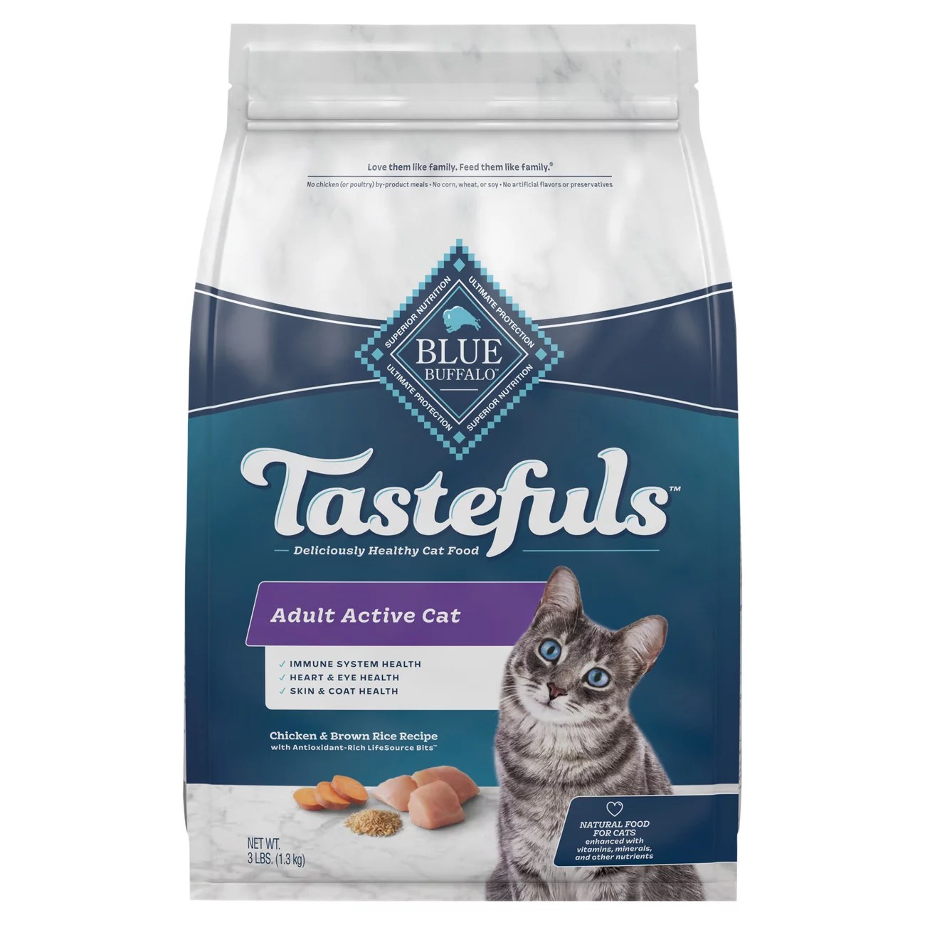 Blue Buffalo Tastefuls Active Natural Adult Dry Cat Food Chicken