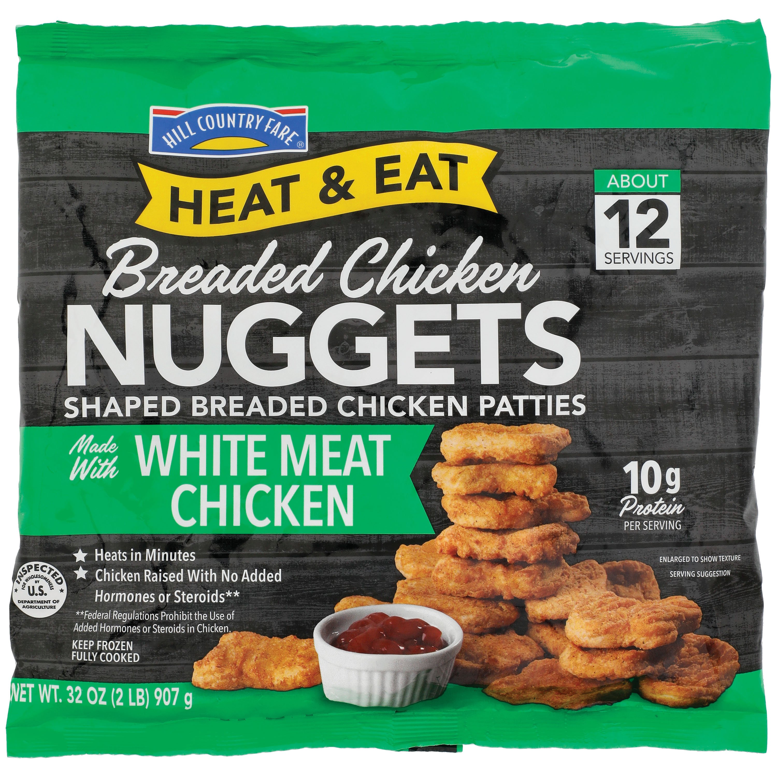 Hill Country Fare Heat & Eat Breaded Chicken Nuggets Shop Meat at HEB