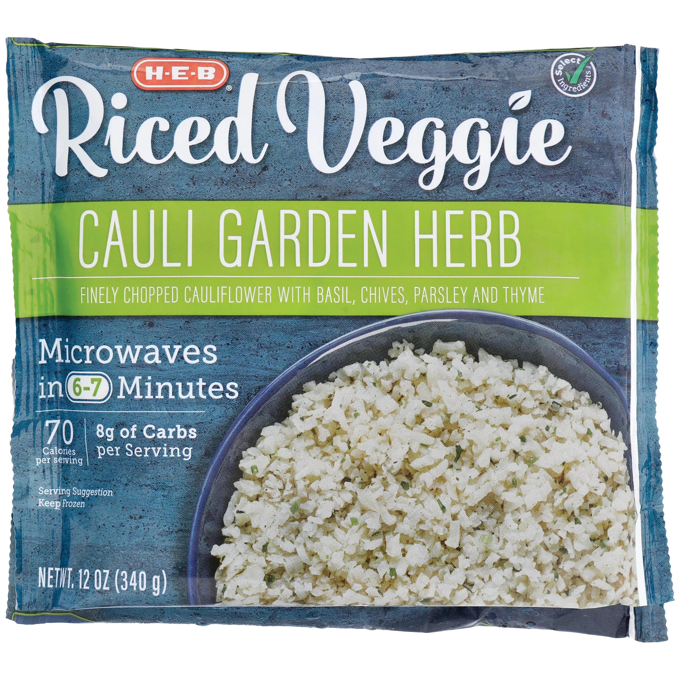 HEB Riced Veggie Garden Herb Cauliflower Rice Shop Meals & Sides at HEB
