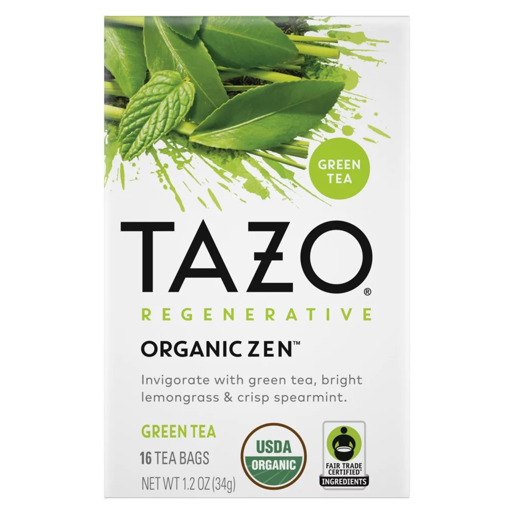 Tazo Regenerative Organic Zen Green Tea Bags Shop Tea at HEB